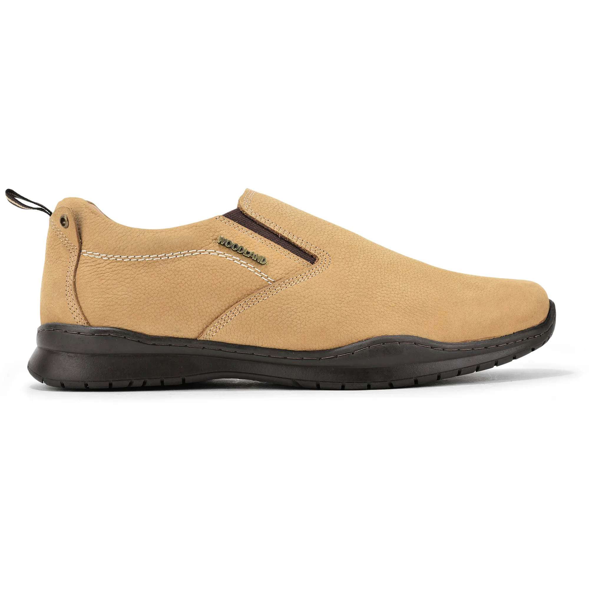 Woodland Casual Camel Men Slip-On Shoes - Image 1