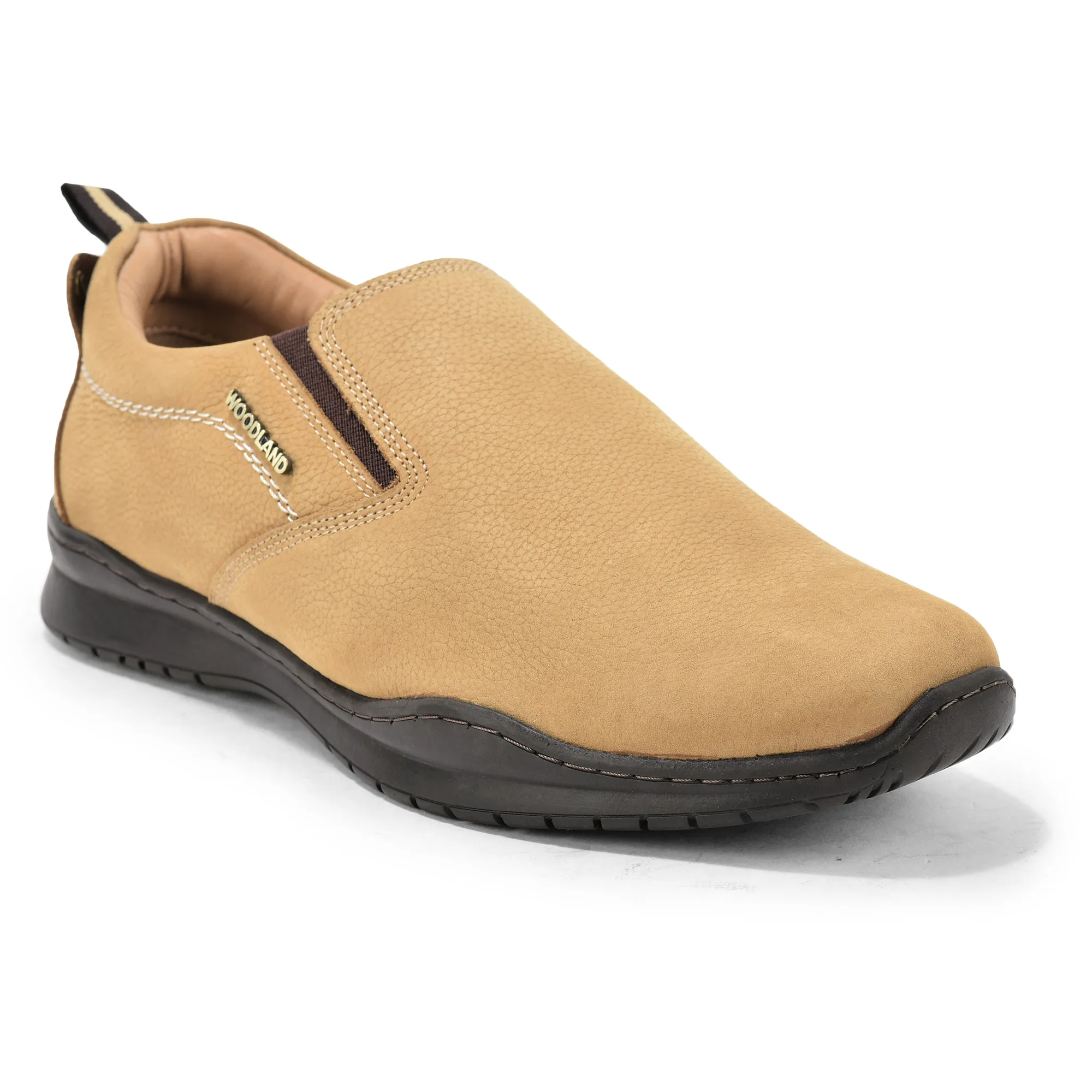 Woodland Casual Camel Men Slip-On Shoes - Thumbnail 3
