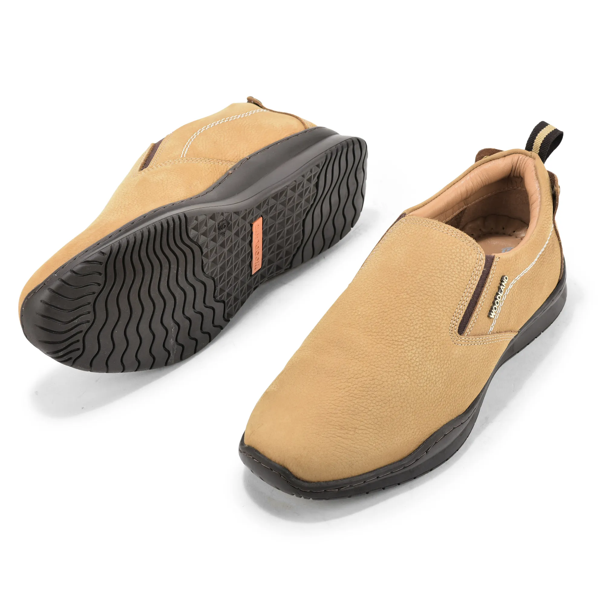 Woodland Casual Camel Men Slip-On Shoes - Thumbnail 5