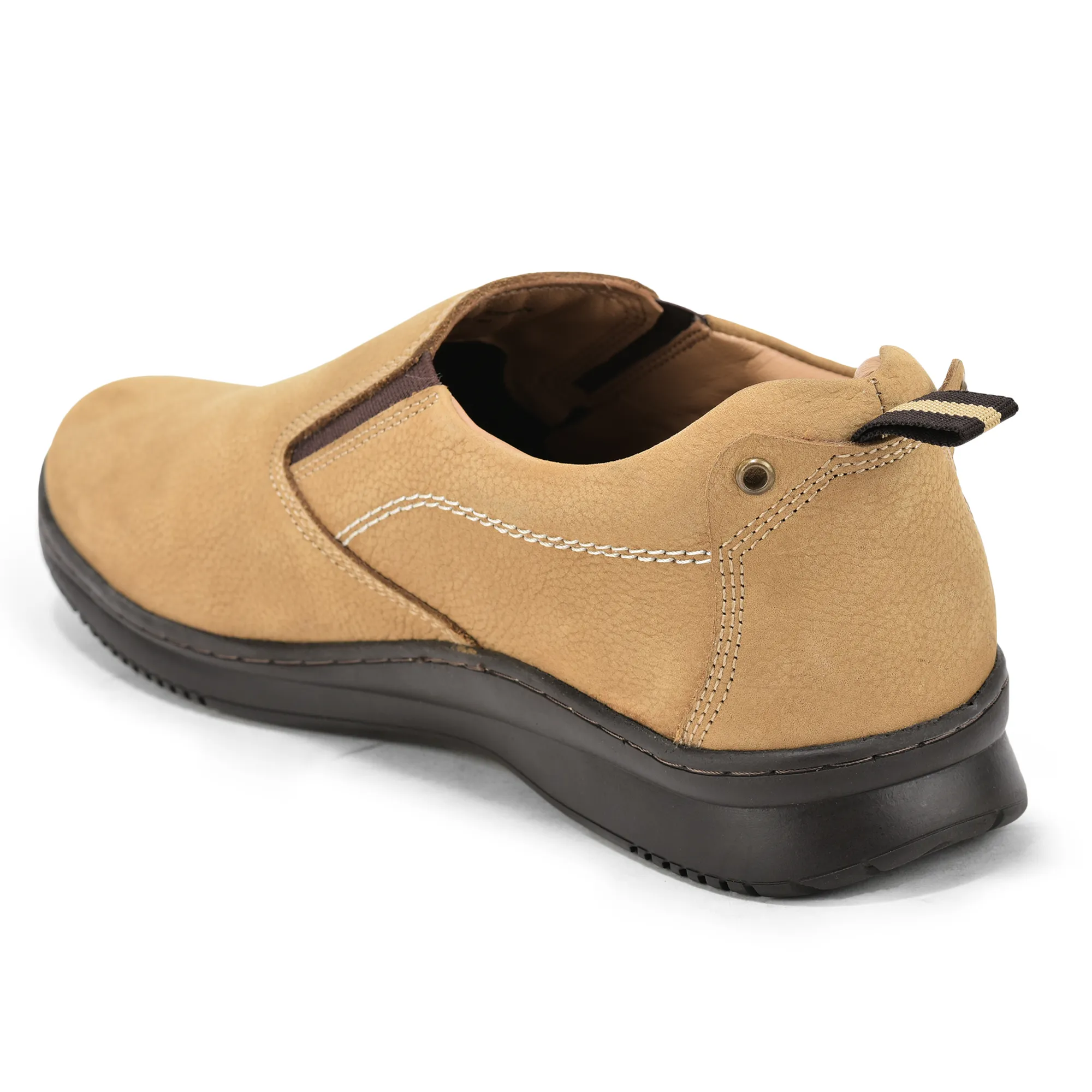 Woodland Casual Camel Men Slip-On Shoes - Thumbnail 6