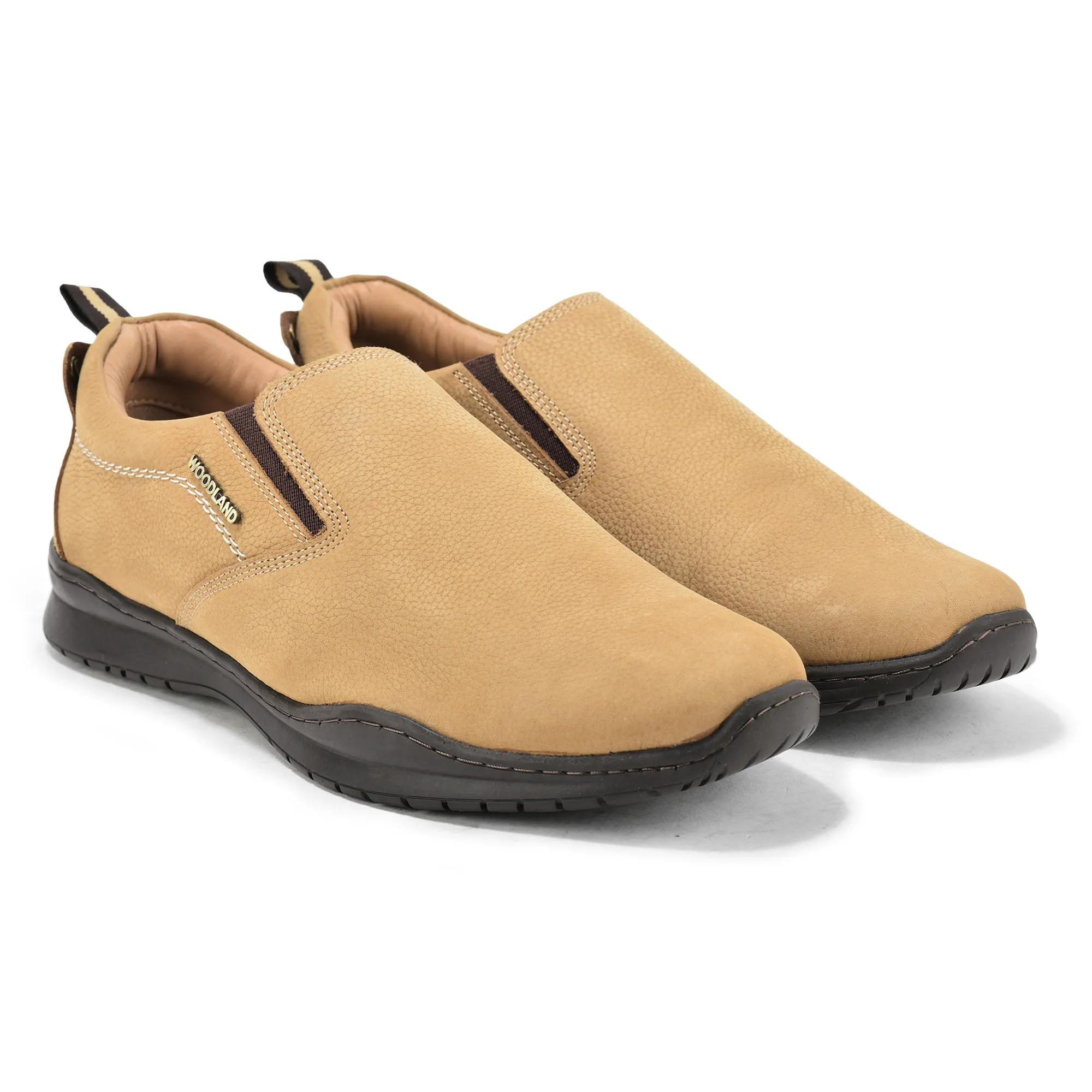 Woodland Casual Camel Men Slip-On Shoes - Thumbnail 7