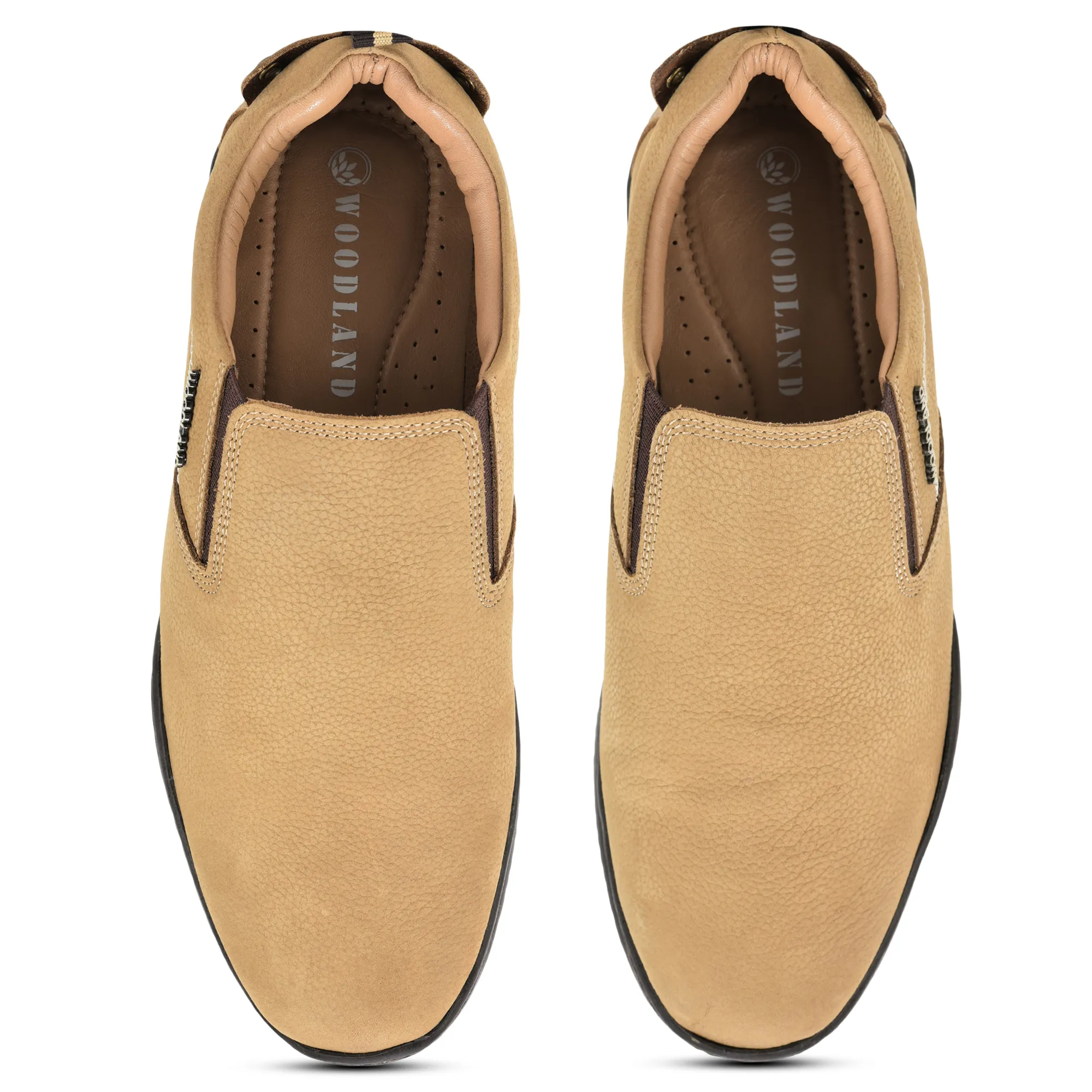 Woodland Casual Camel Men Slip-On Shoes - Thumbnail 8