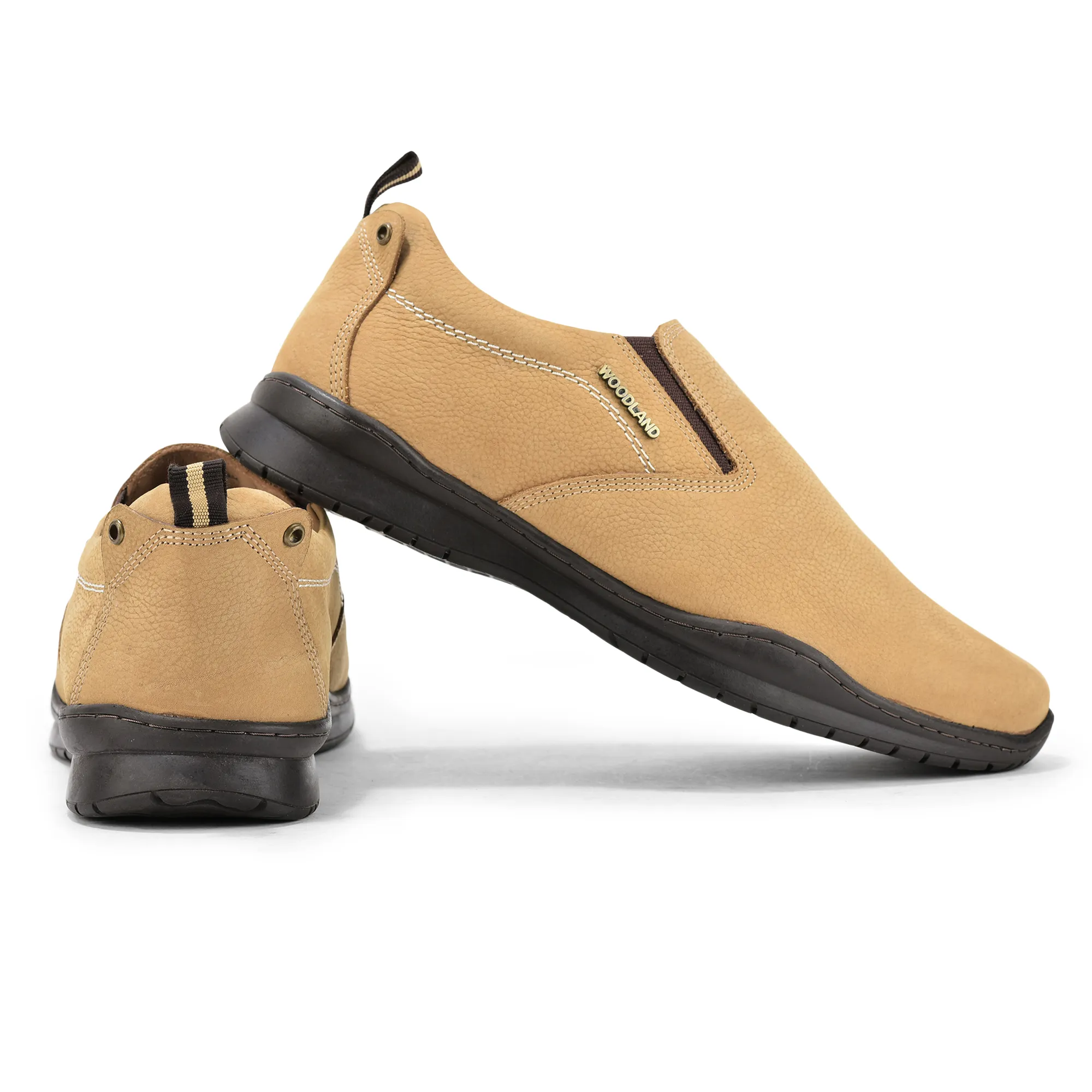 Woodland Casual Camel Men Slip-On Shoes - Thumbnail 10