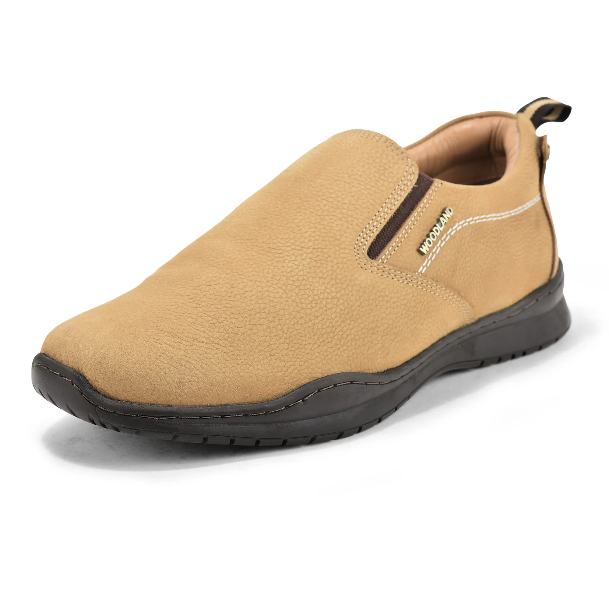 Woodland Casual Camel Men Slip-On Shoes - Thumbnail 11