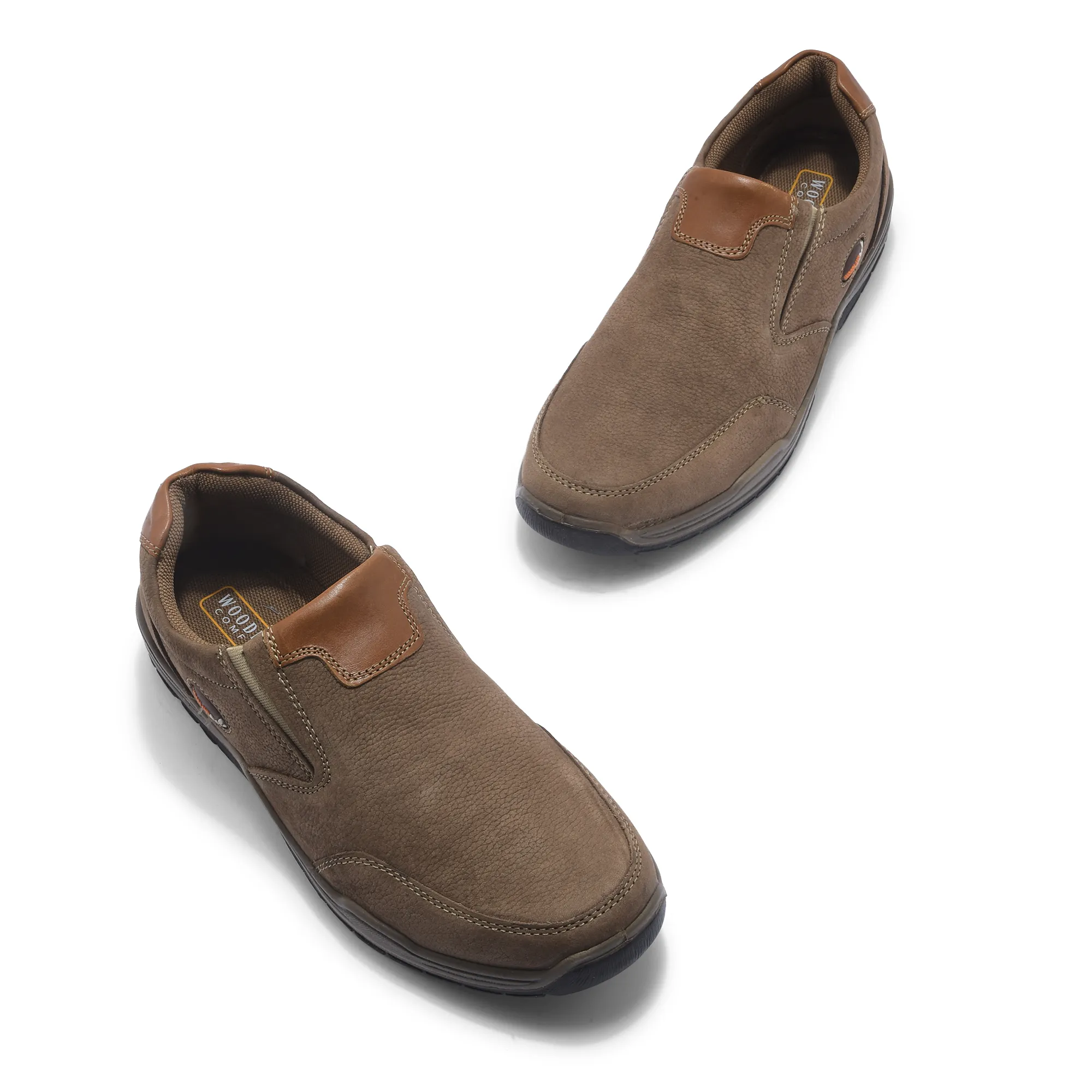 Woodland Dubai Khaki Mens Casual Shoes - Thumbnail 2