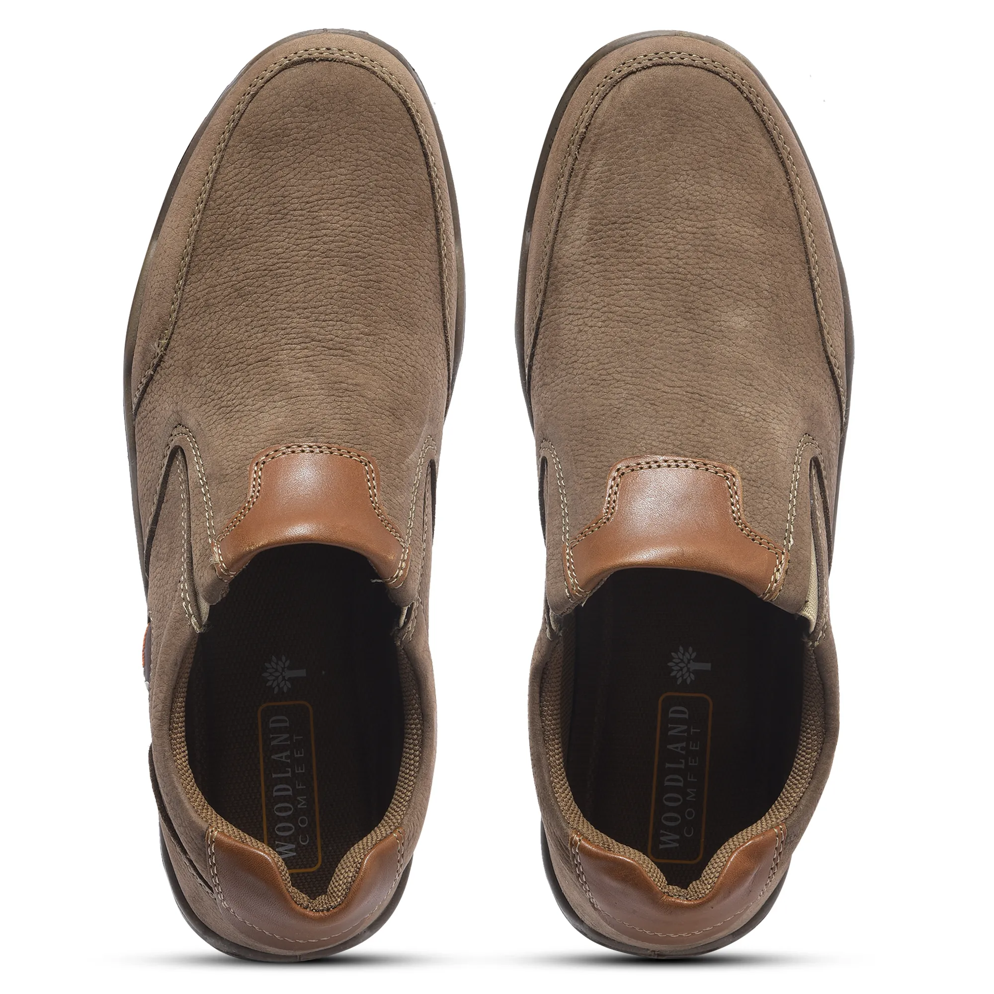 Woodland Dubai Khaki Mens Casual Shoes - Thumbnail 4