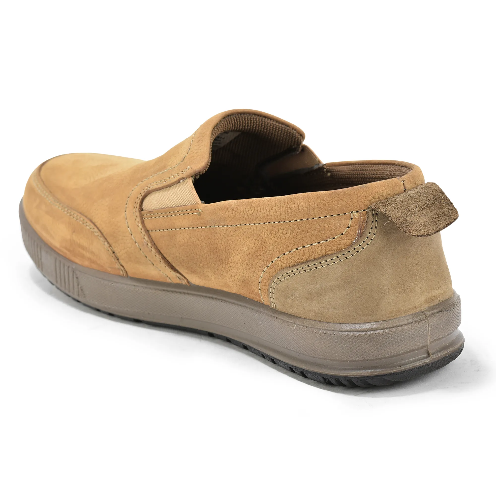 Woodland Camel Nubuk Men Casual Slip-On Shoes - Thumbnail 6