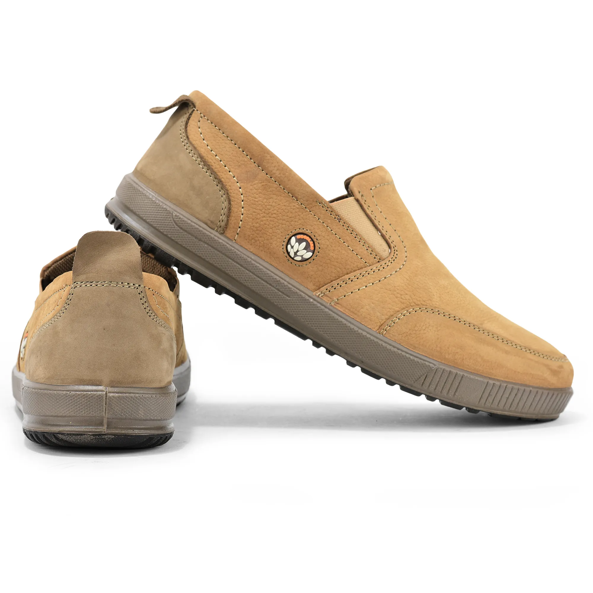 Woodland Camel Nubuk Men Casual Slip-On Shoes - Thumbnail 10