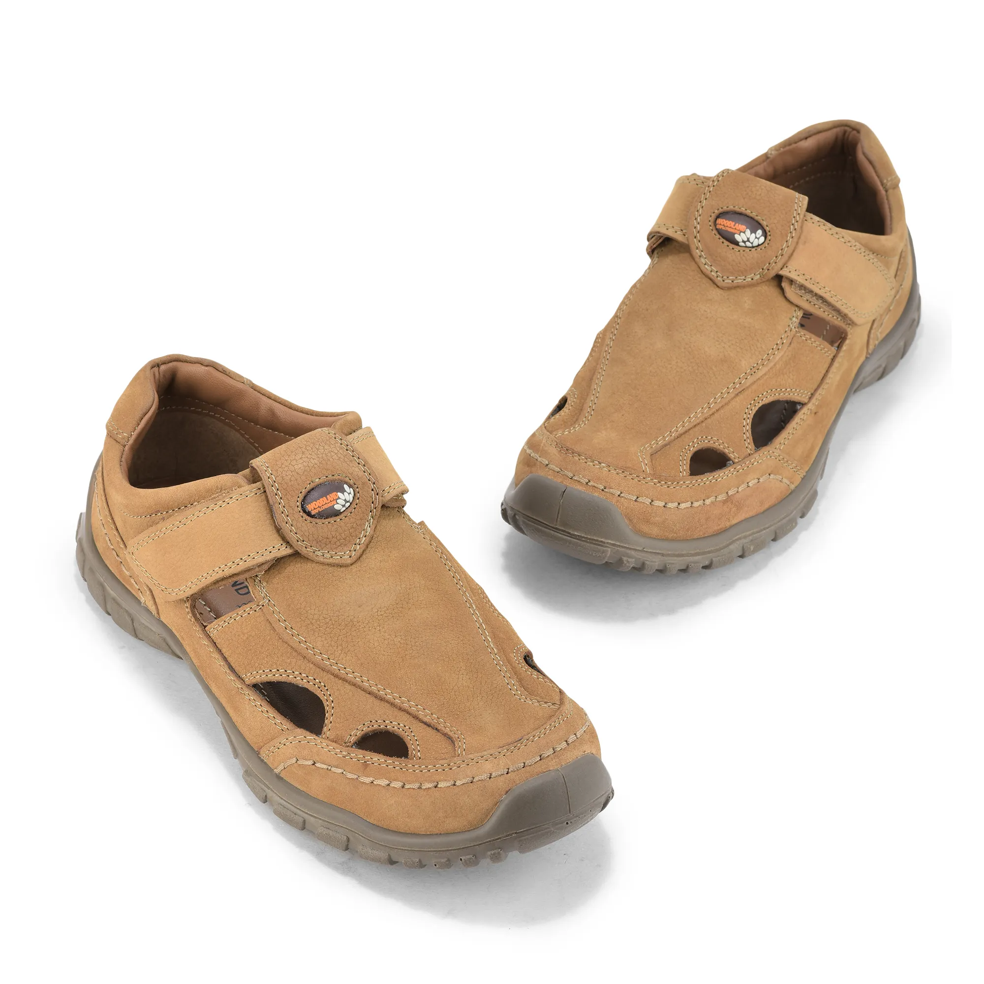 Woodland Dubai khaki casual shoes for men - Thumbnail 5