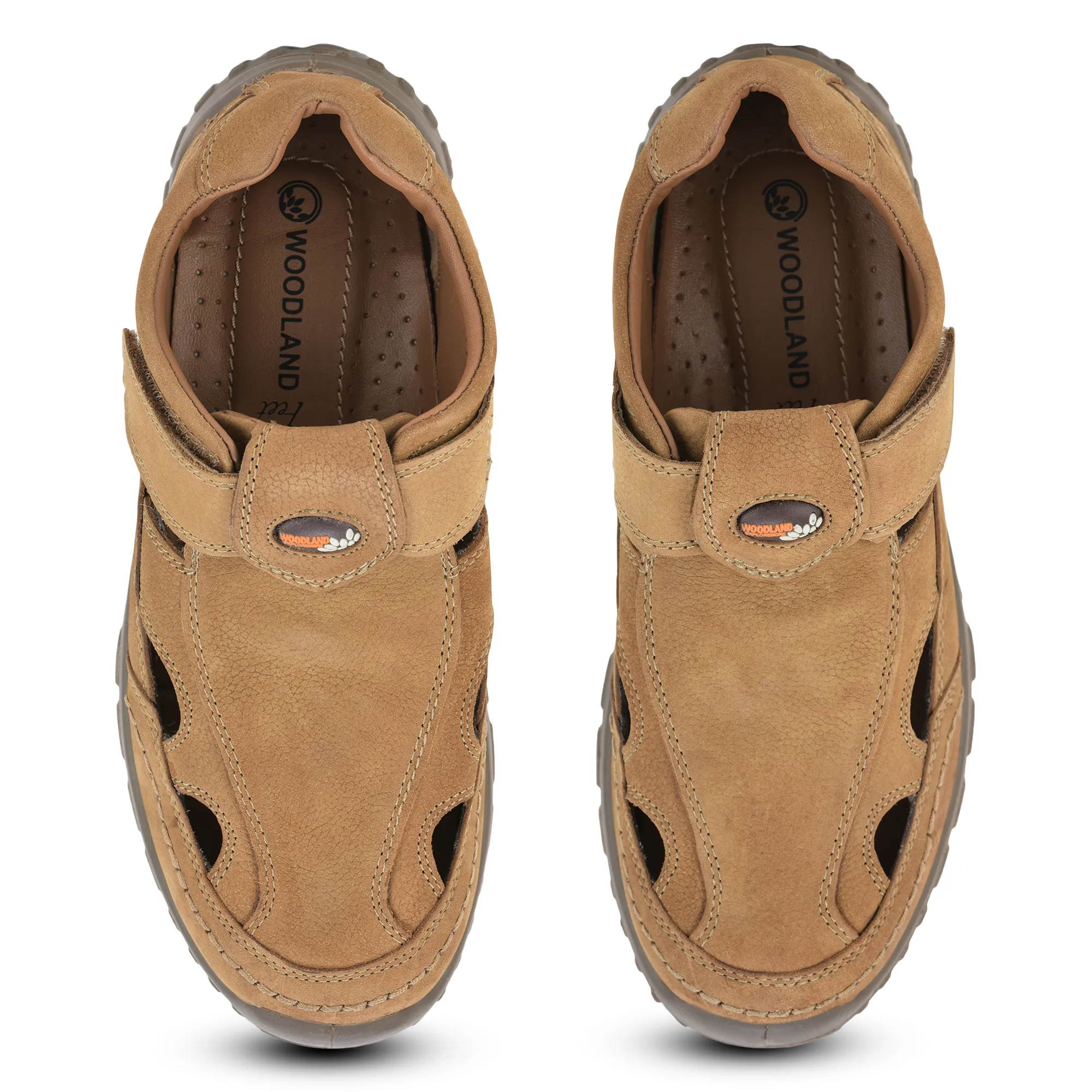 Woodland Dubai khaki casual shoes for men - Thumbnail 6