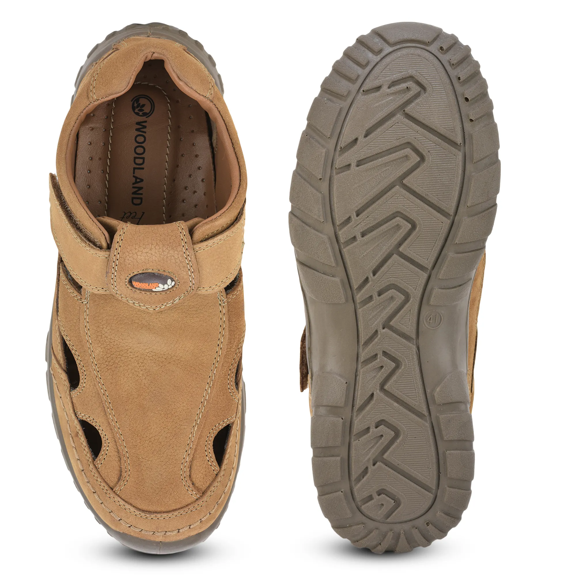 Woodland Dubai khaki casual shoes for men - Thumbnail 11