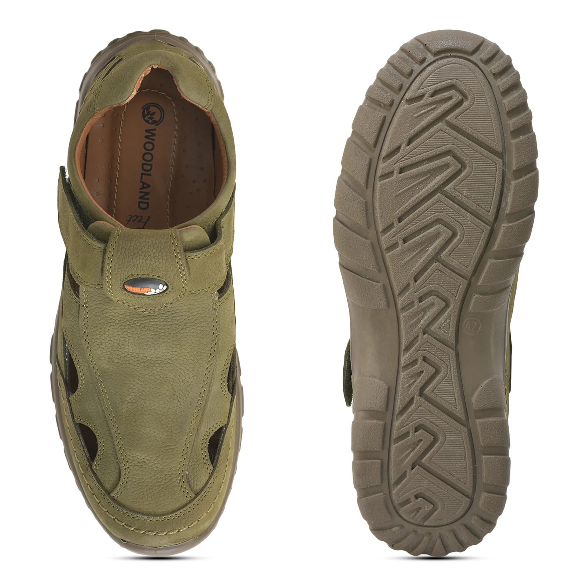 Woodland Men's Olive Trail Comfort Sandals - Thumbnail 9