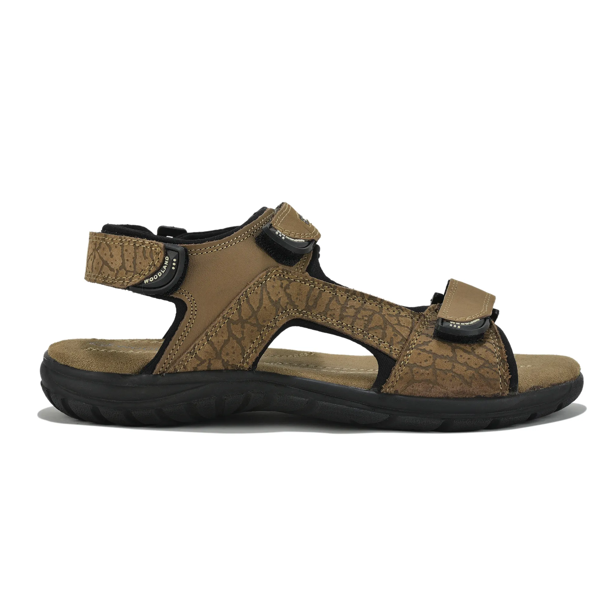 DKhaki TerraTrace Nubuk Print Men Sandal - Thumbnail 2