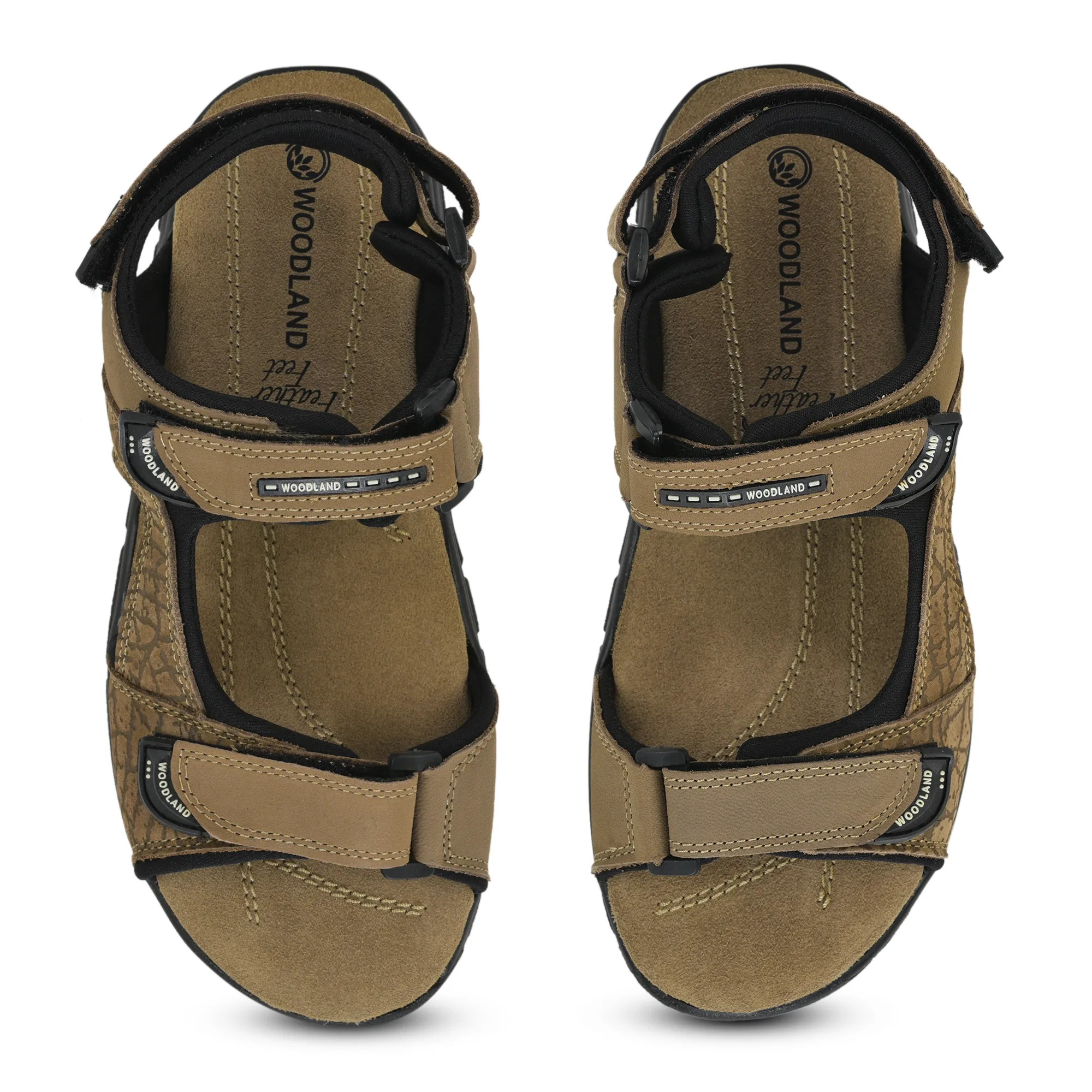 DKhaki TerraTrace Nubuk Print Men Sandal - Thumbnail 5