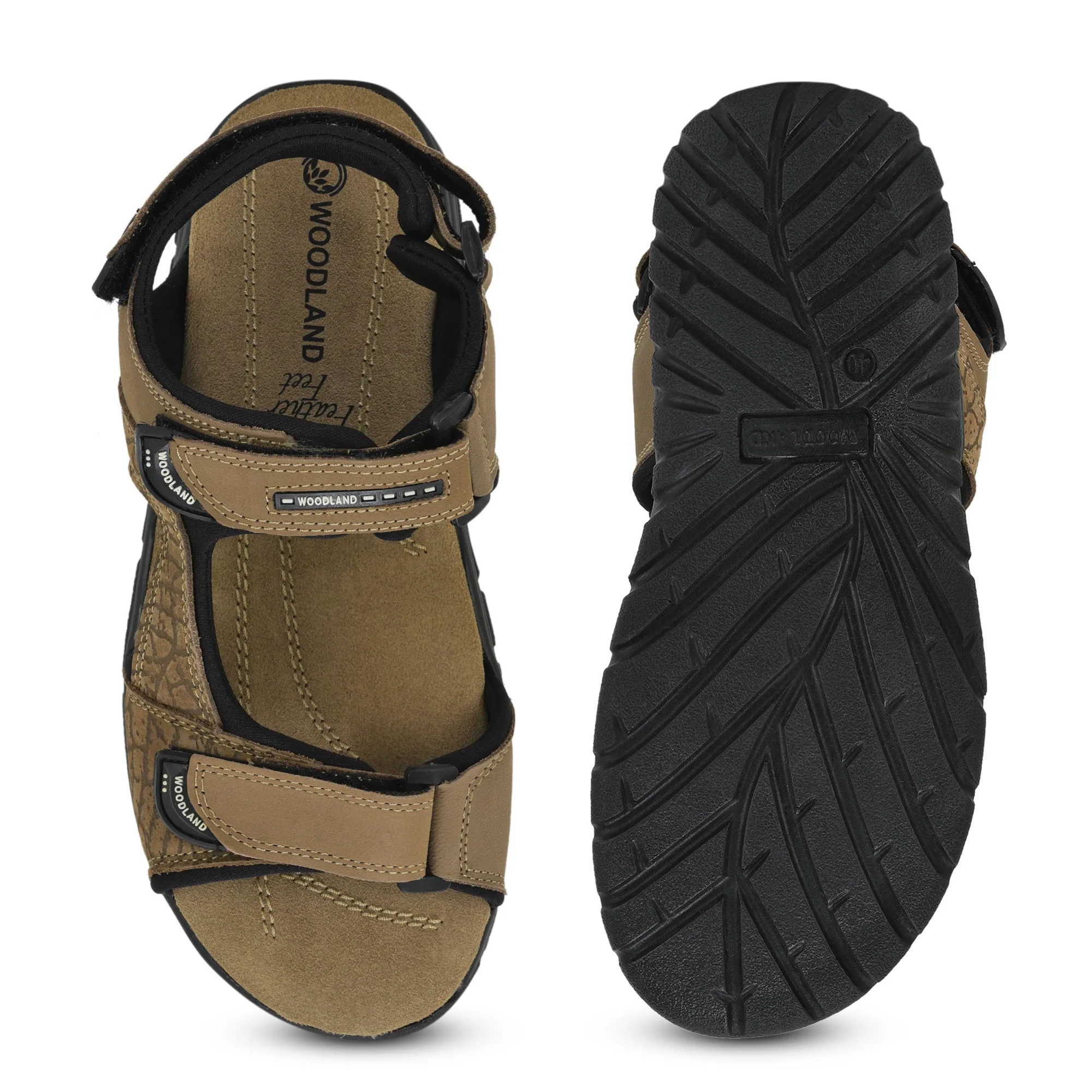 DKhaki TerraTrace Nubuk Print Men Sandal - Thumbnail 9