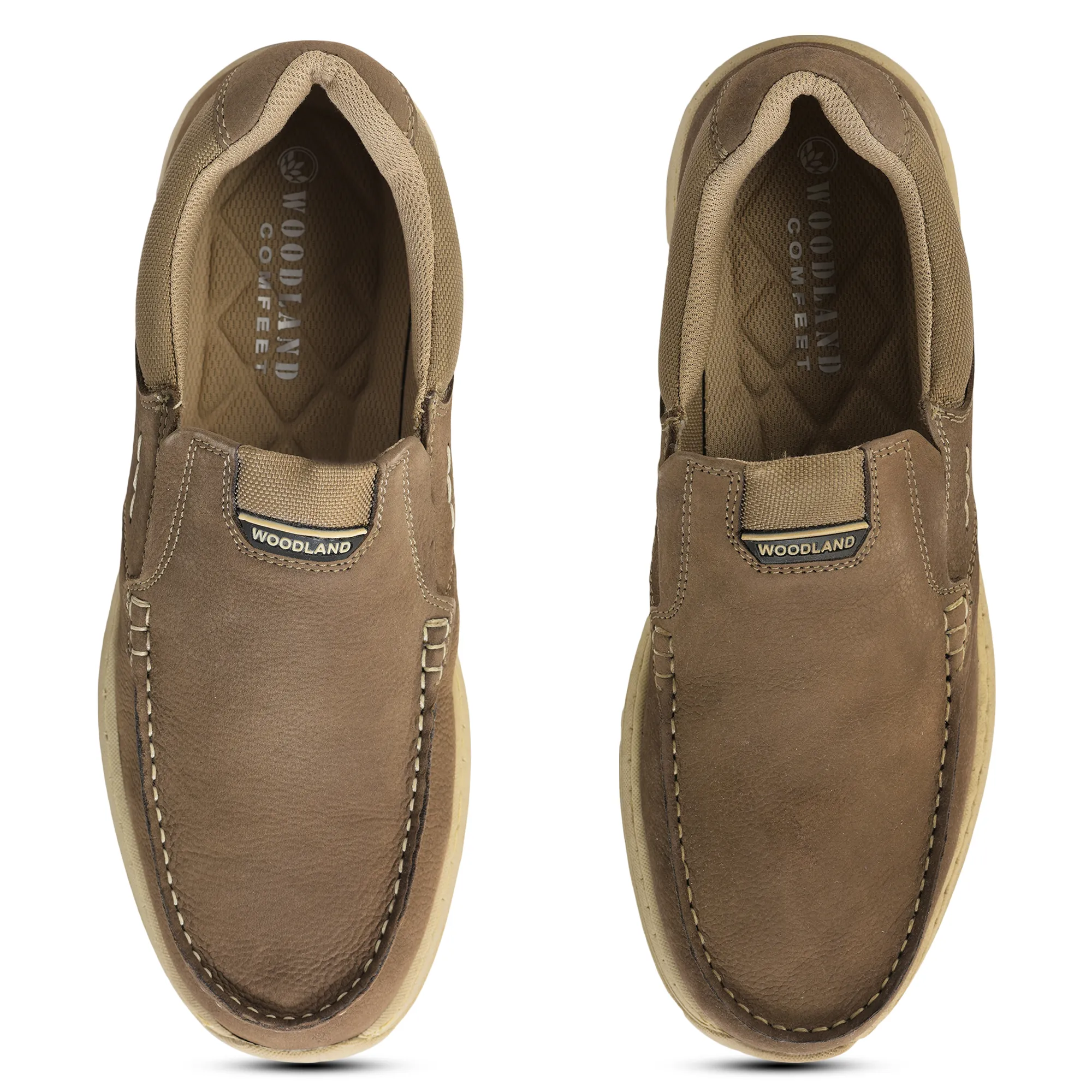 Nubuk Print Dubai Khaki Casual Mens Lace Shoes - Thumbnail 2