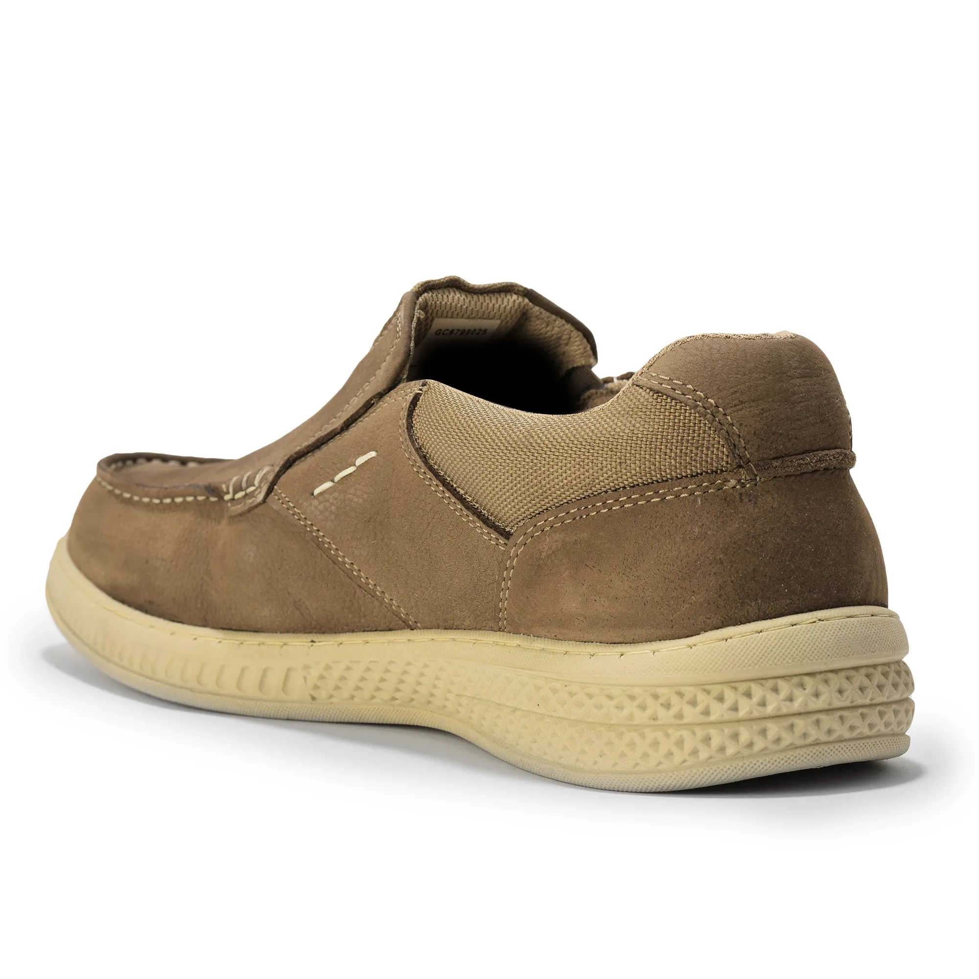 Nubuk Print Dubai Khaki Casual Mens Lace Shoes - Thumbnail 5