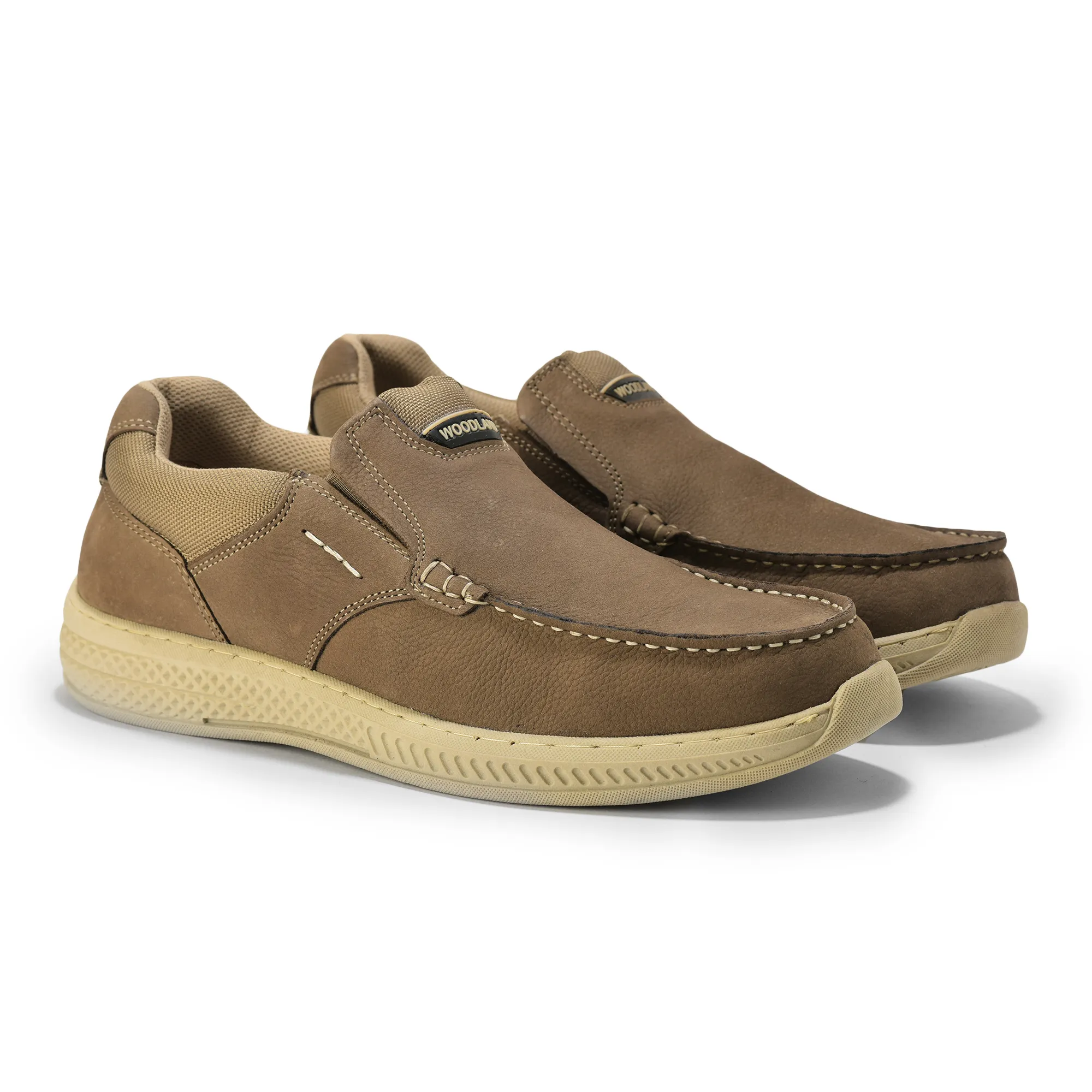 Nubuk Print Dubai Khaki Casual Mens Lace Shoes - Thumbnail 6