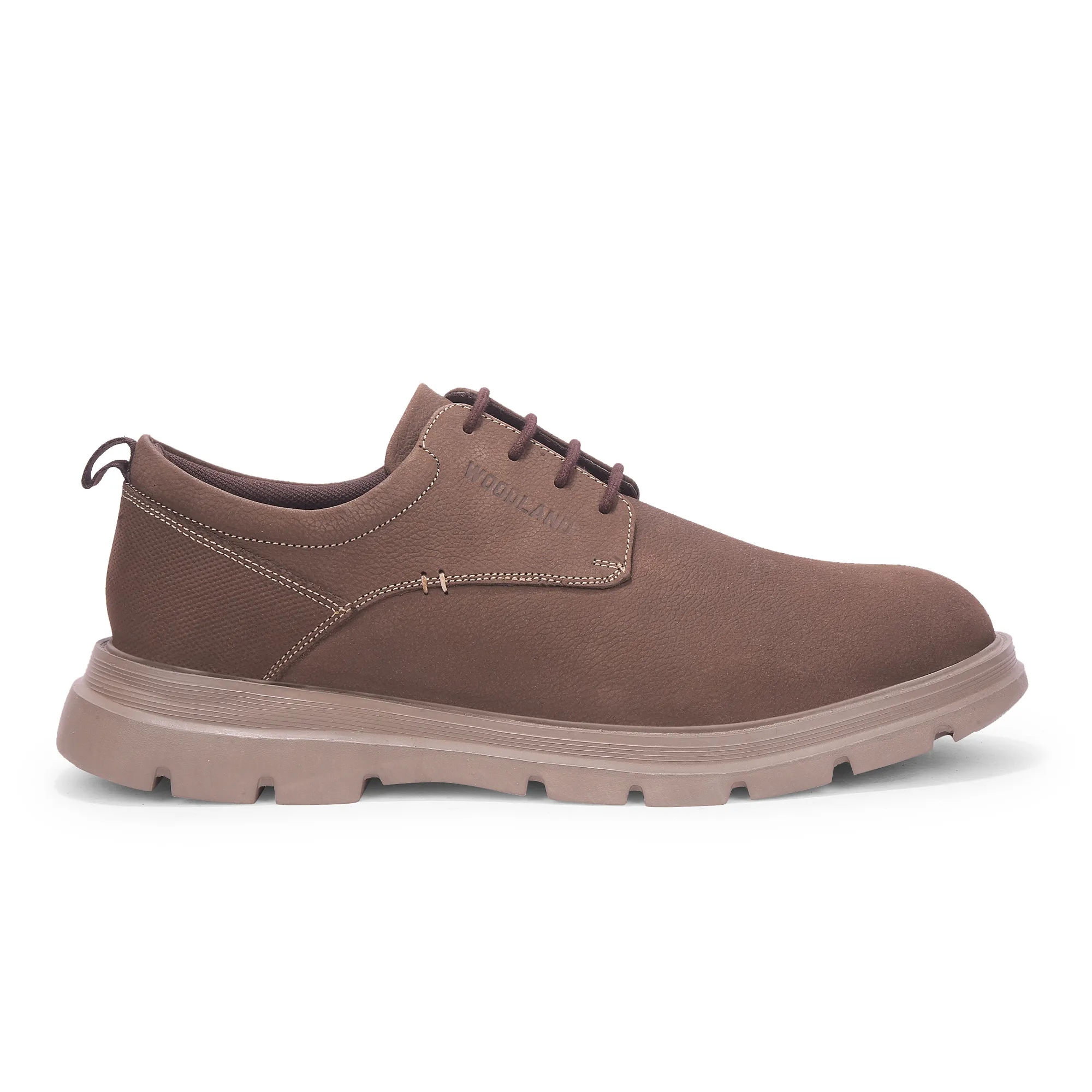 Woodland Brown Nubuk Grounded Wear Shoes - Thumbnail 2