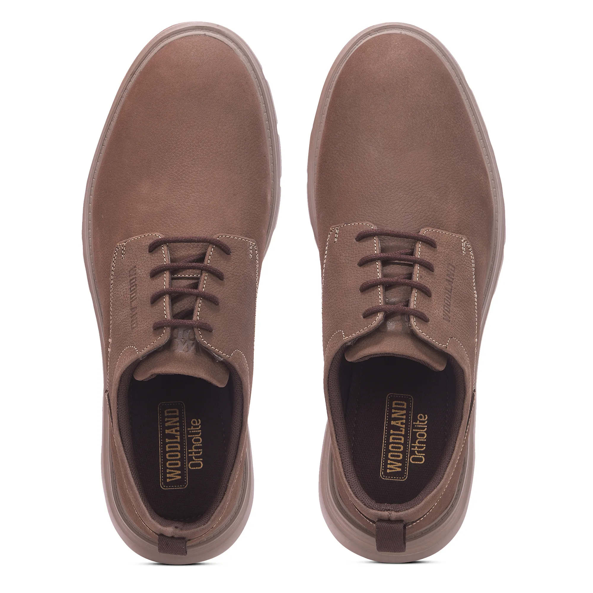 Woodland Brown Nubuk Grounded Wear Shoes - Thumbnail 4