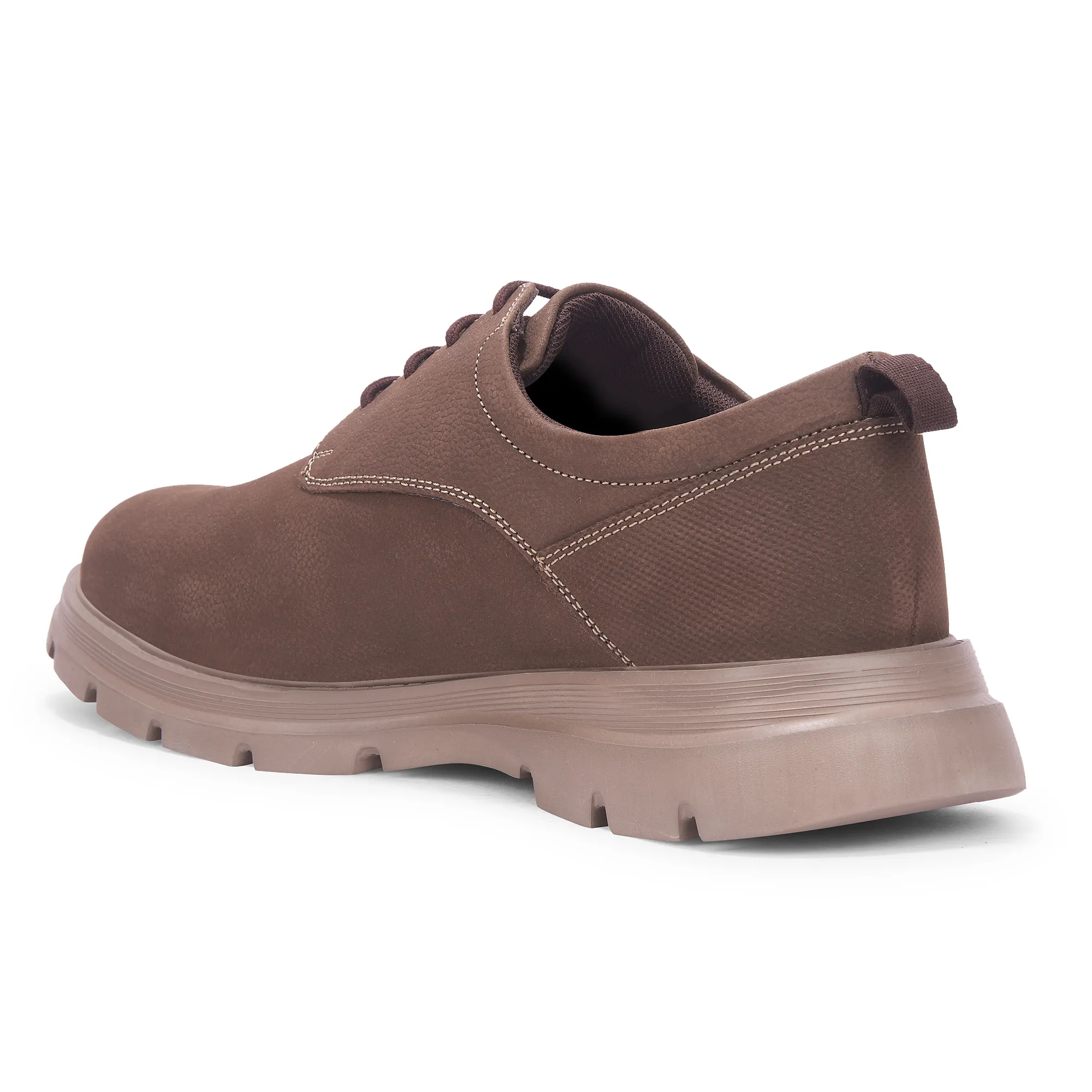 Woodland Brown Nubuk Grounded Wear Shoes - Thumbnail 6