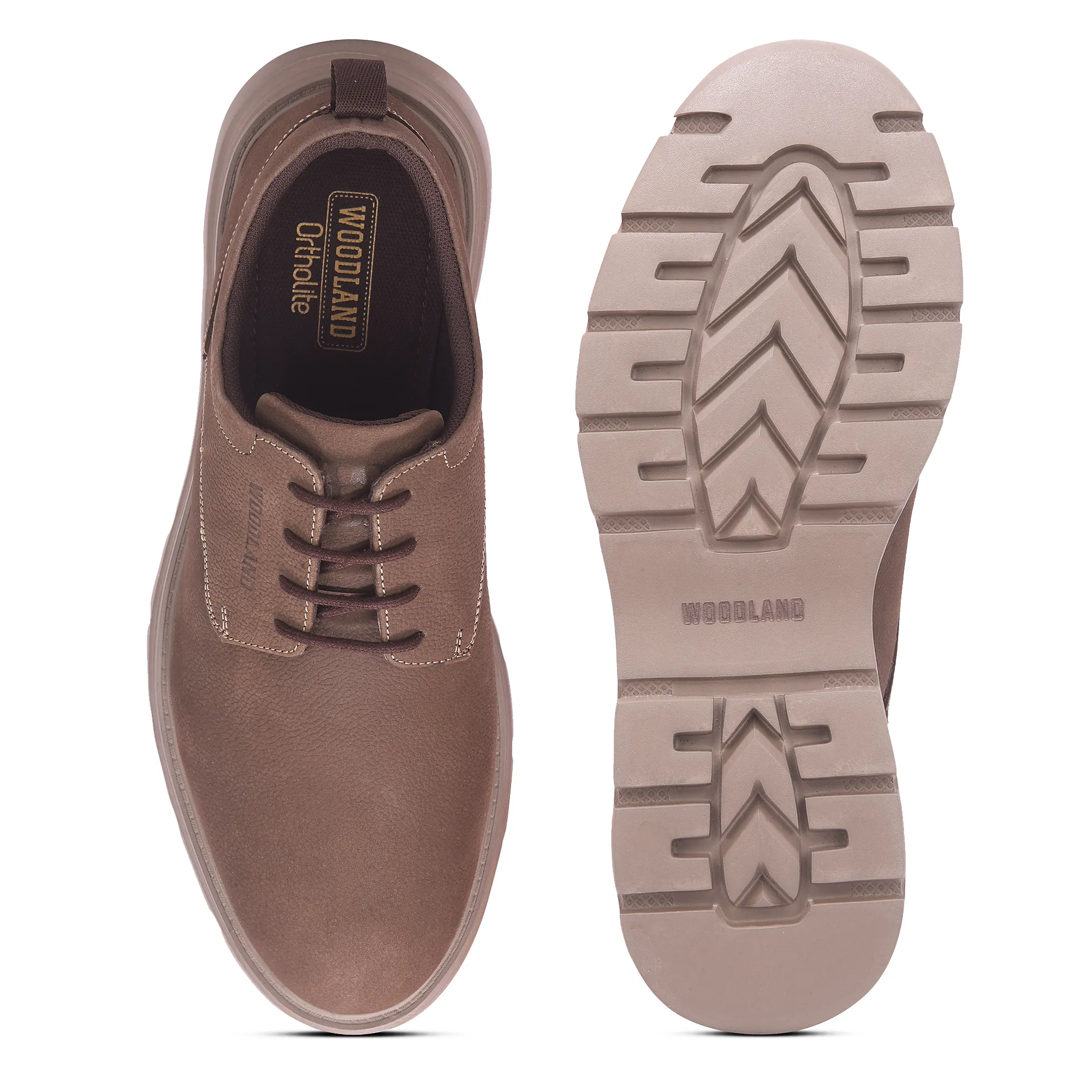 Woodland Brown Nubuk Grounded Wear Shoes - Thumbnail 8