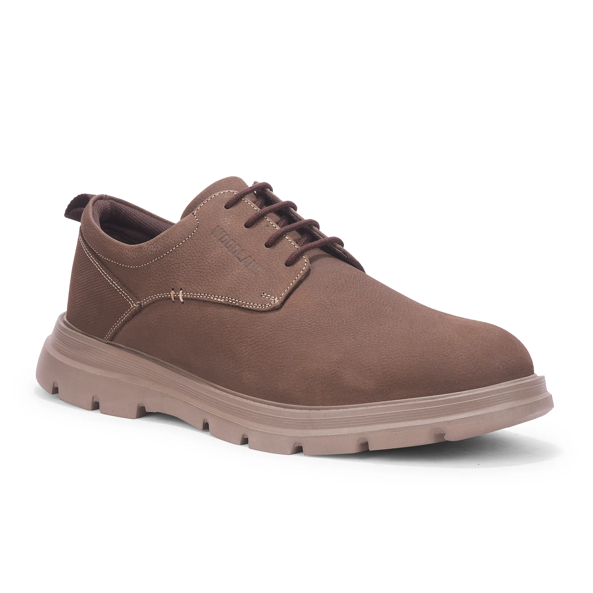 Woodland Brown Nubuk Grounded Wear Shoes - Thumbnail 10