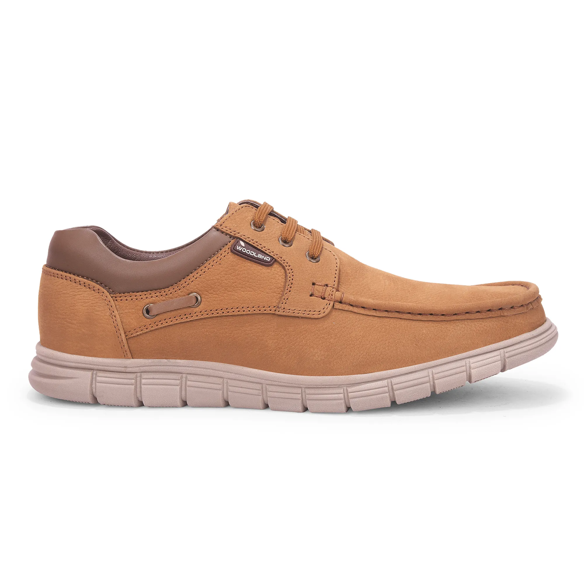 Woodland Men’S Camel Nubuk Comfort Casual Shoes - Thumbnail 2