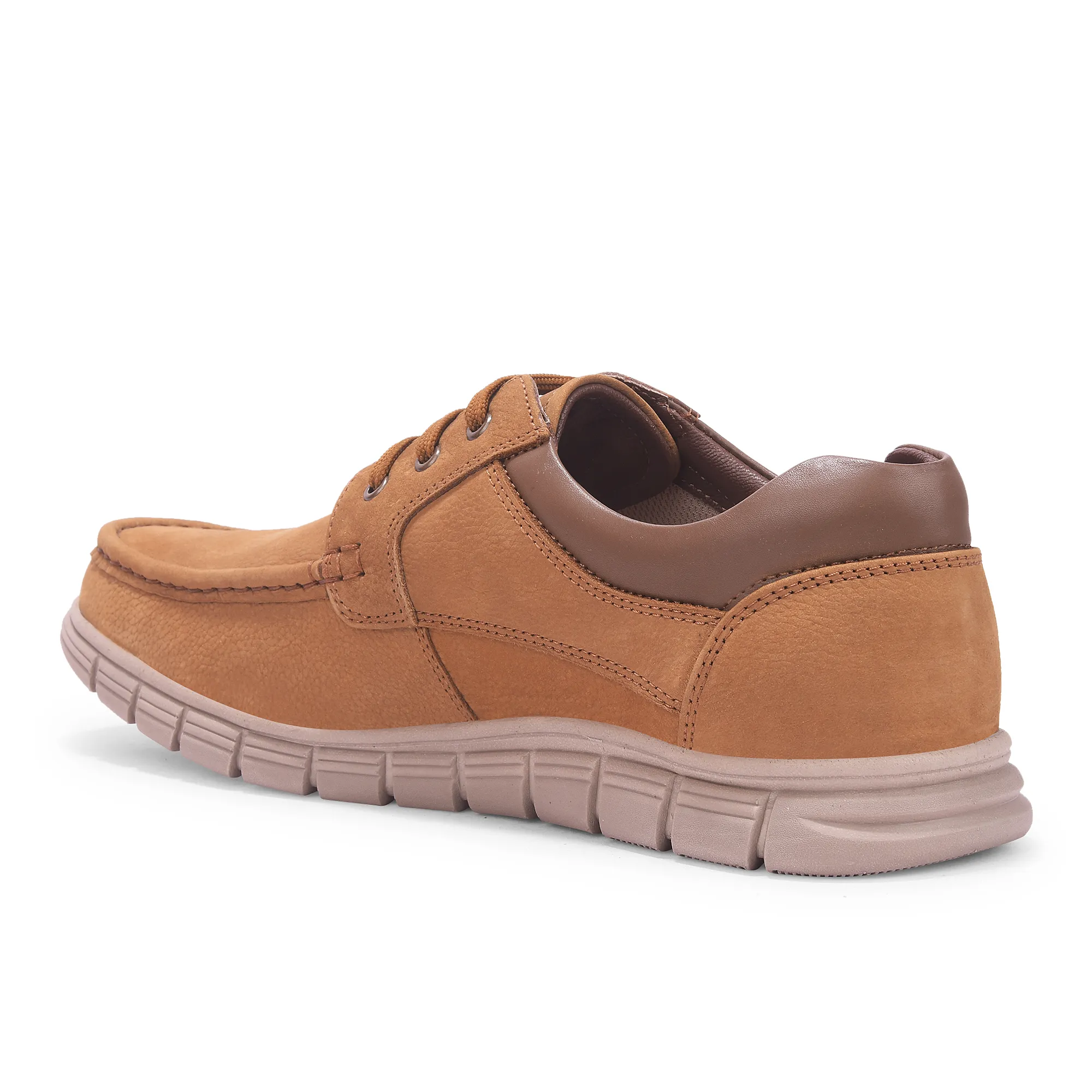 Woodland Men’S Camel Nubuk Comfort Casual Shoes - Thumbnail 6