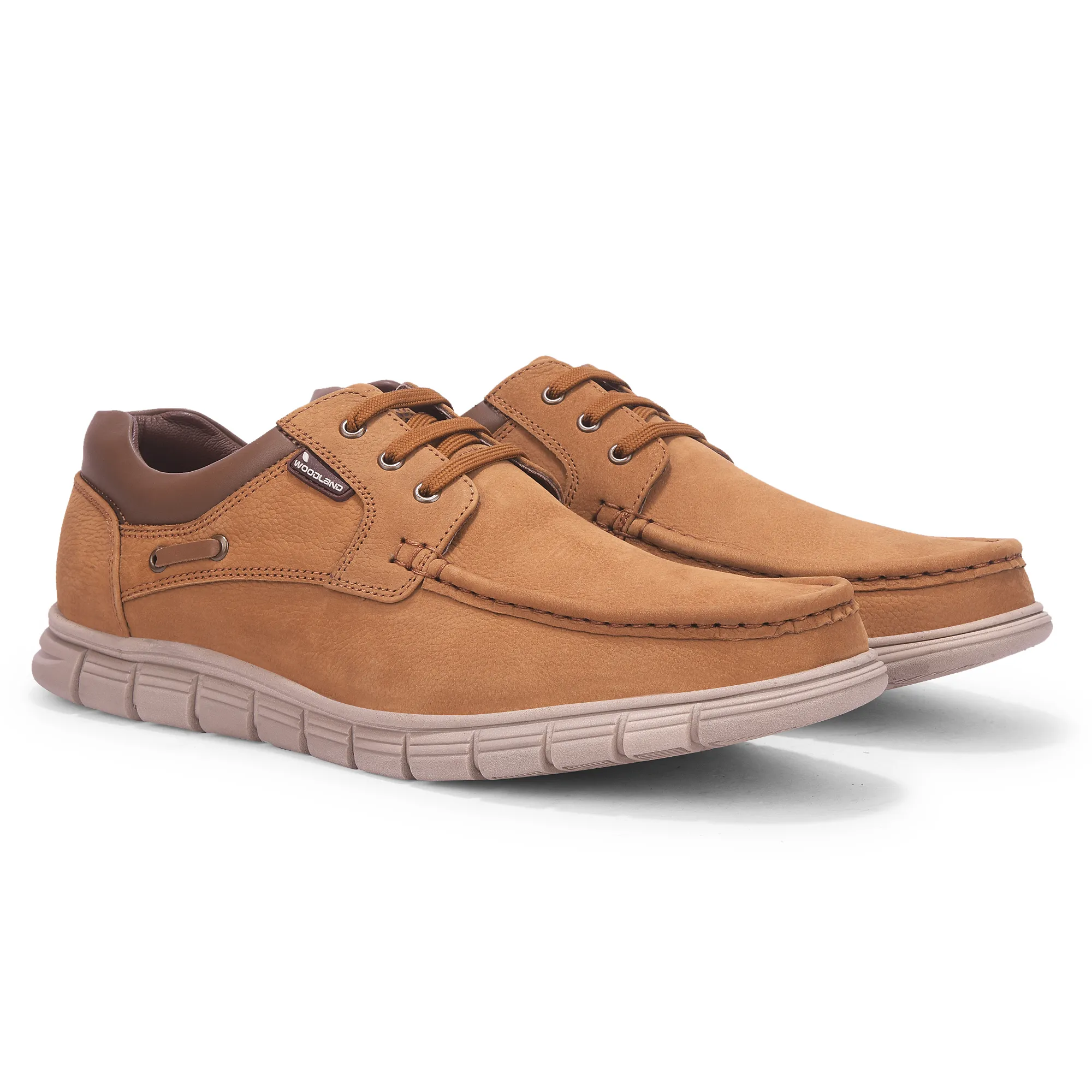 Woodland Men’S Camel Nubuk Comfort Casual Shoes - Thumbnail 7