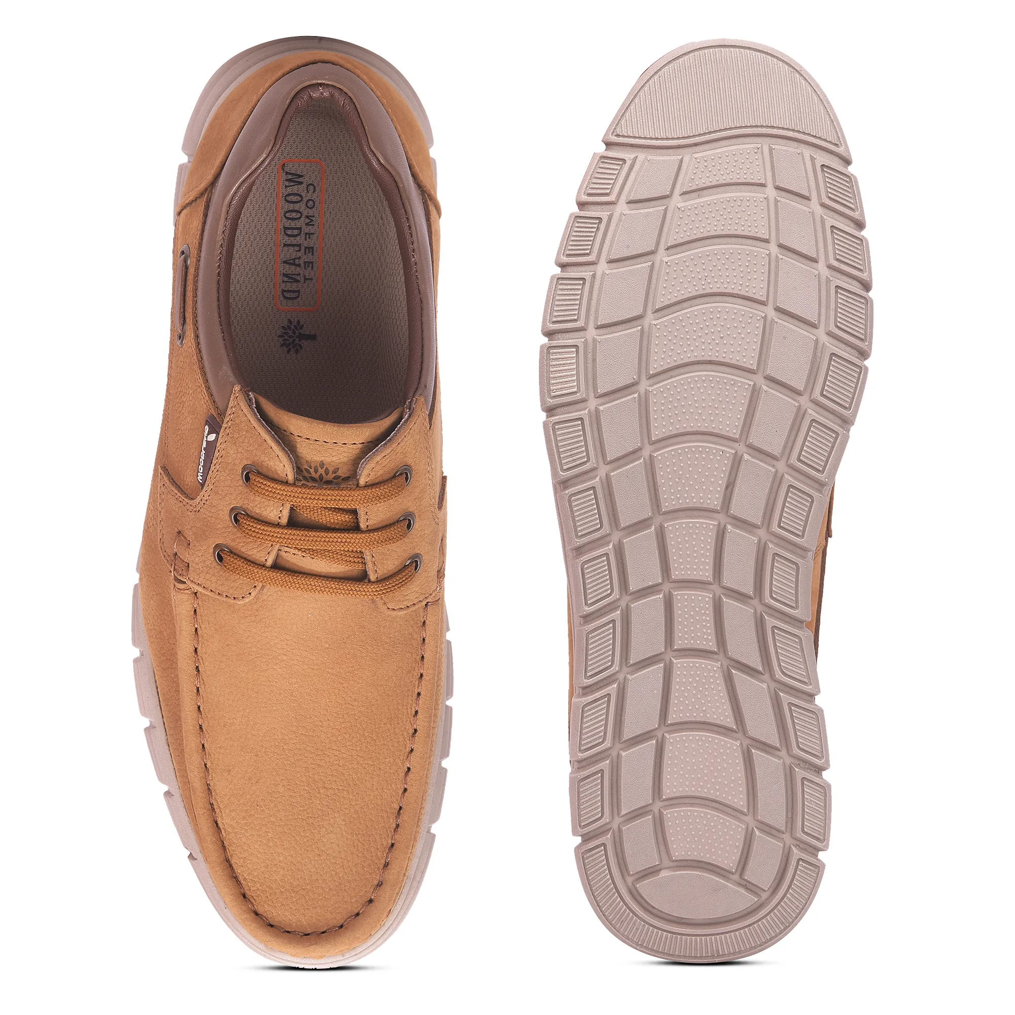 Woodland Men’S Camel Nubuk Comfort Casual Shoes - Thumbnail 8