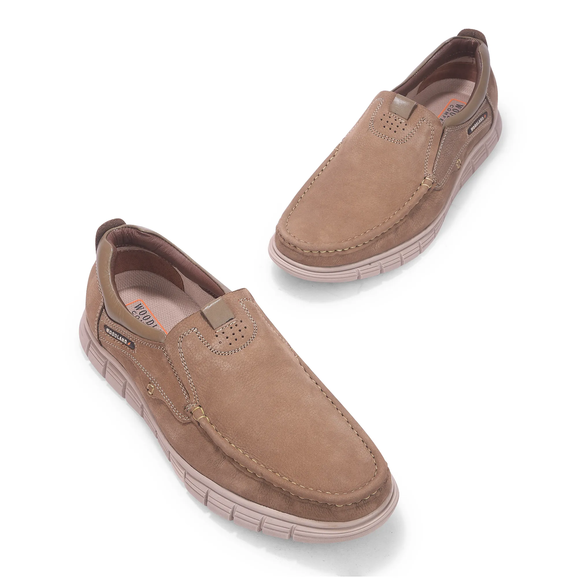 Woodland Men’S Dark Khaki Nubuk Daily Comfort Sandals - Thumbnail 3