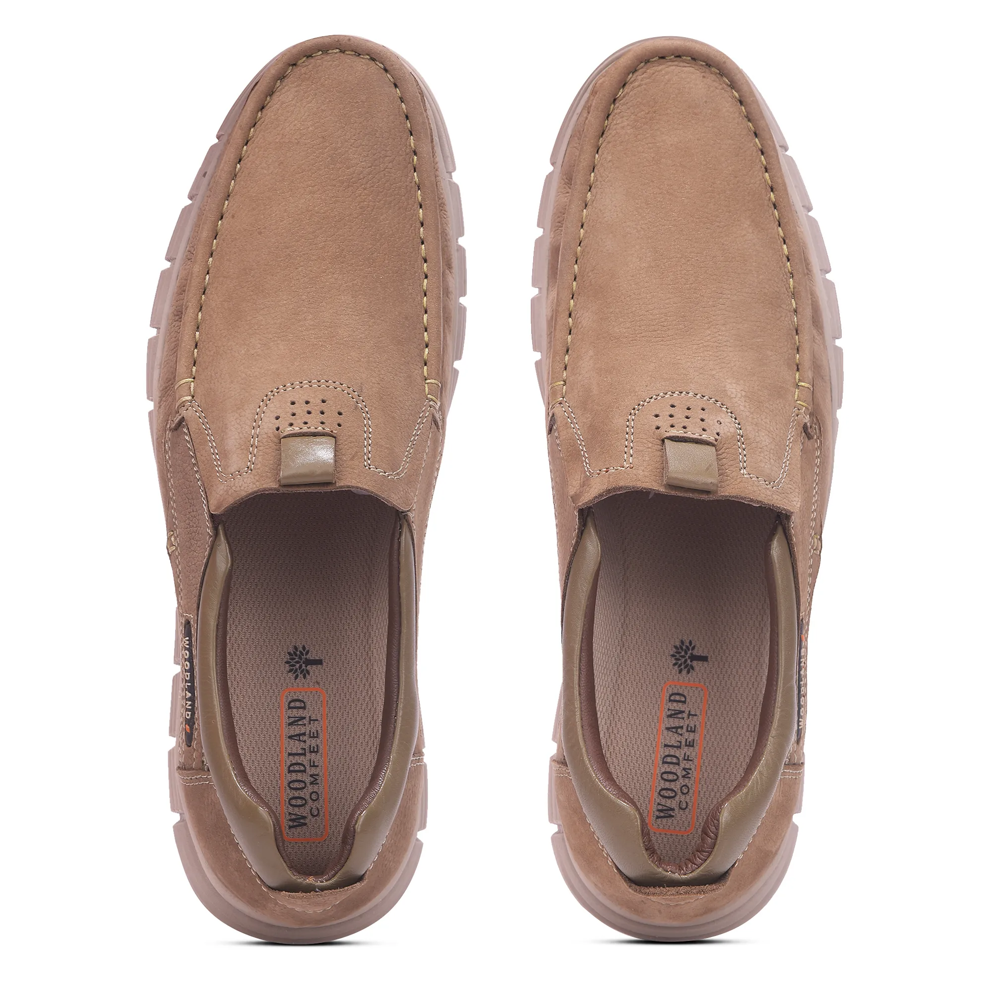 Woodland Men’S Dark Khaki Nubuk Daily Comfort Sandals - Thumbnail 4