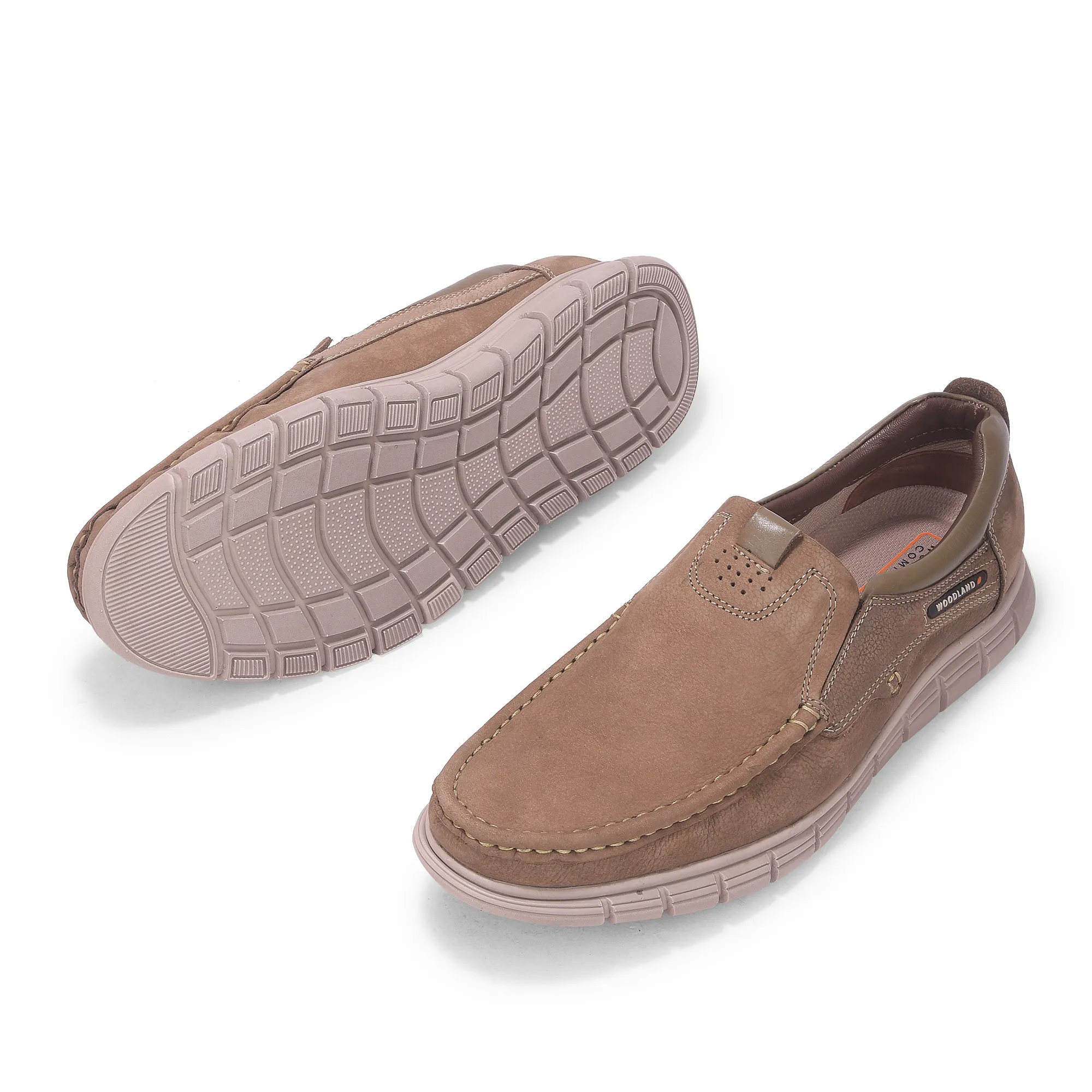 Woodland Men’S Dark Khaki Nubuk Daily Comfort Sandals - Thumbnail 5