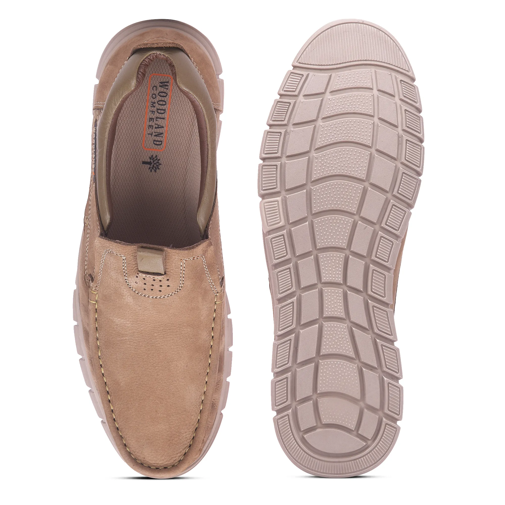 Woodland Men’S Dark Khaki Nubuk Daily Comfort Sandals - Thumbnail 8