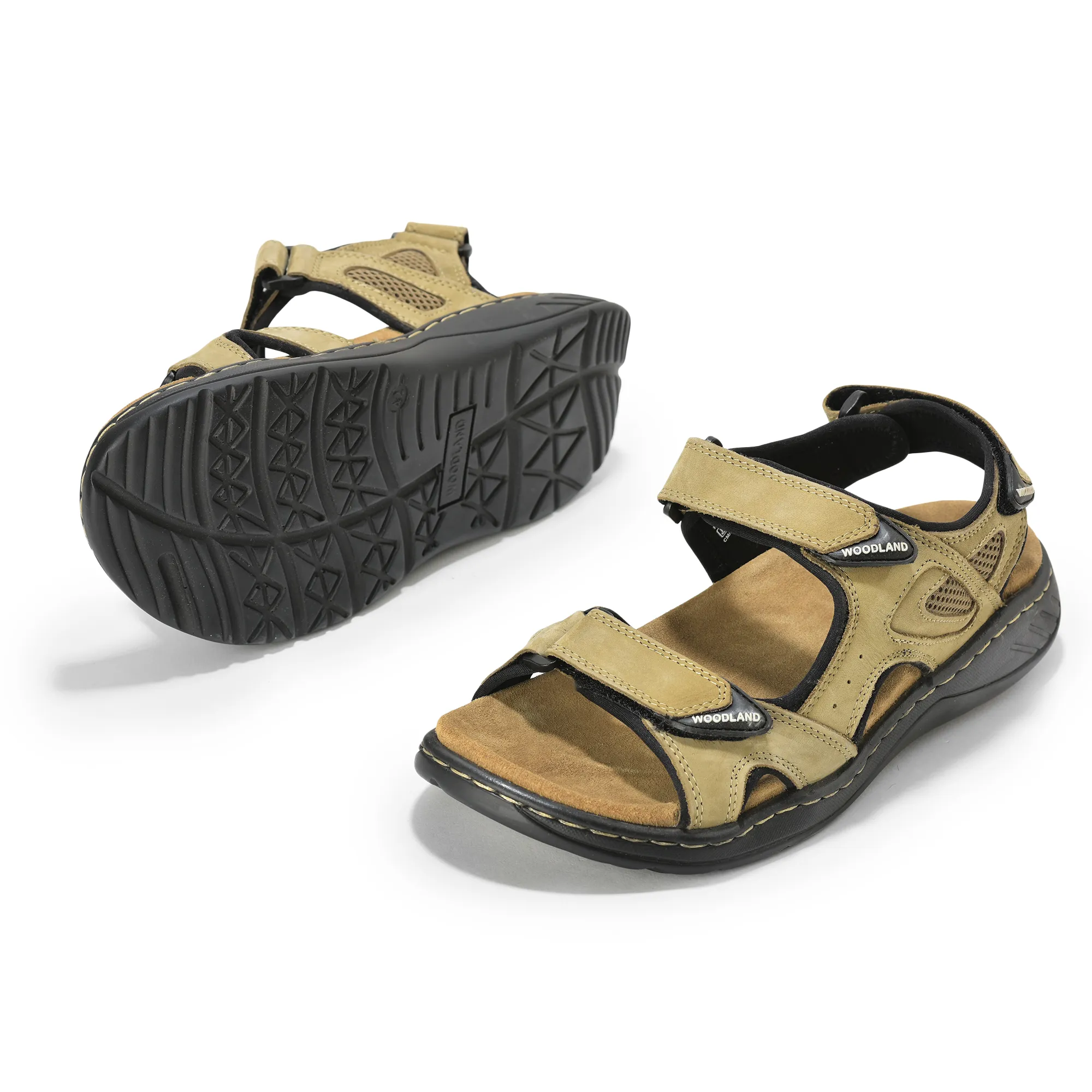 Adventure Dubai Khaki Sandals for Men - Thumbnail 3