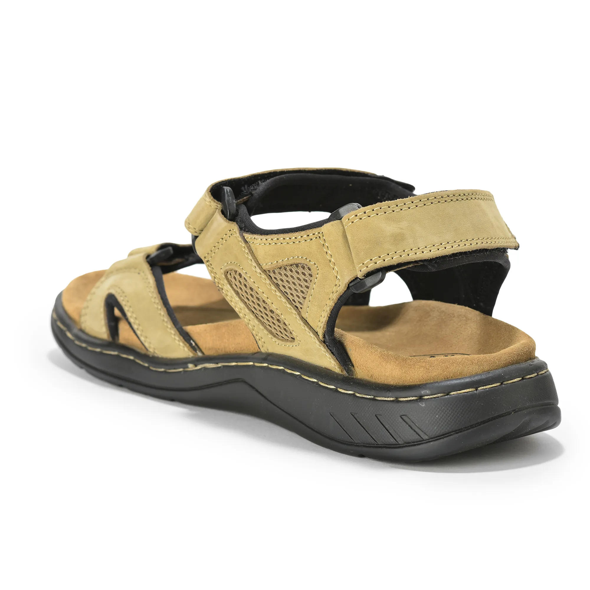Adventure Dubai Khaki Sandals for Men - Thumbnail 4