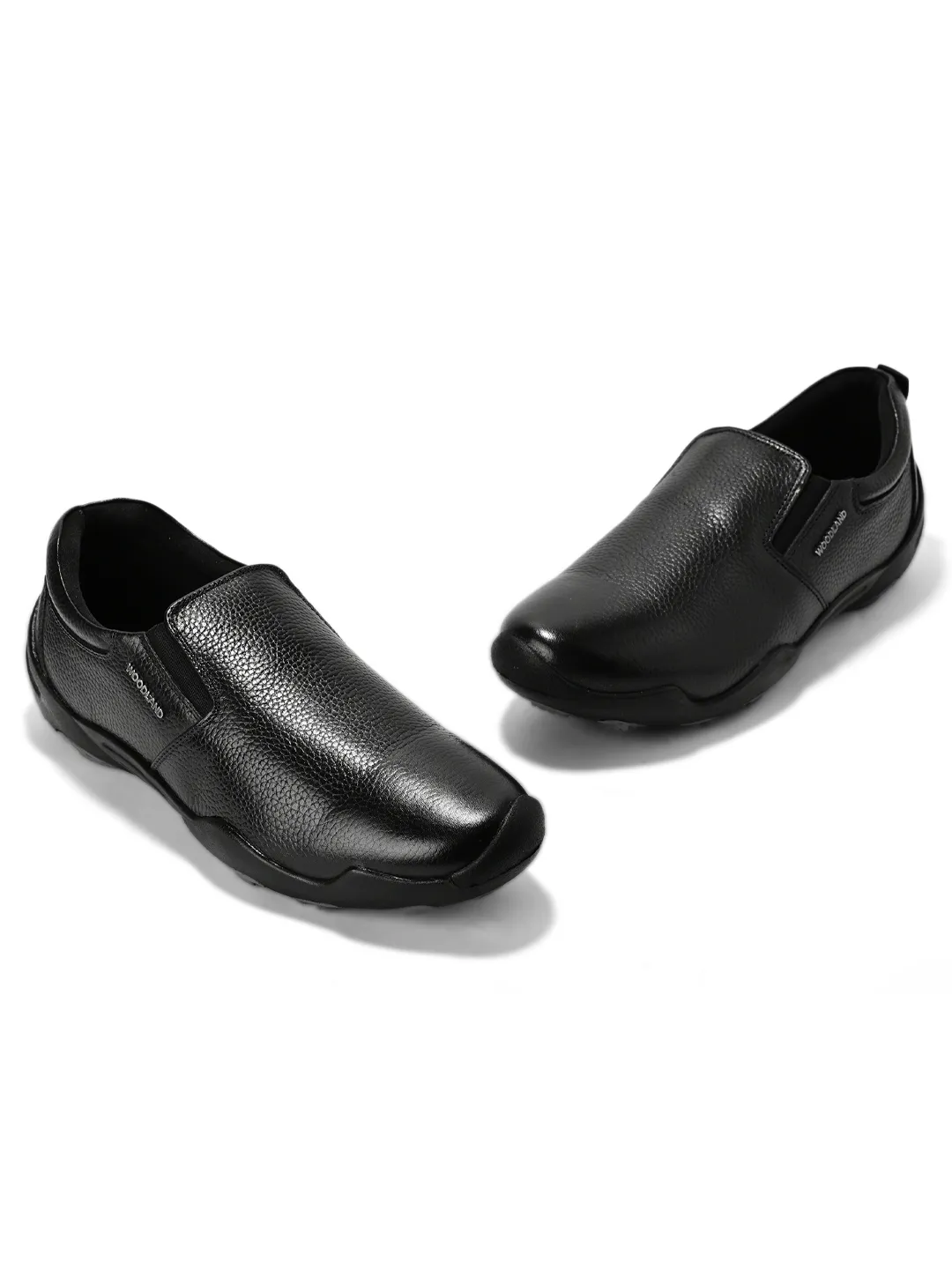 Woodland Men Black Softy Print Casual Shoes - Thumbnail 3
