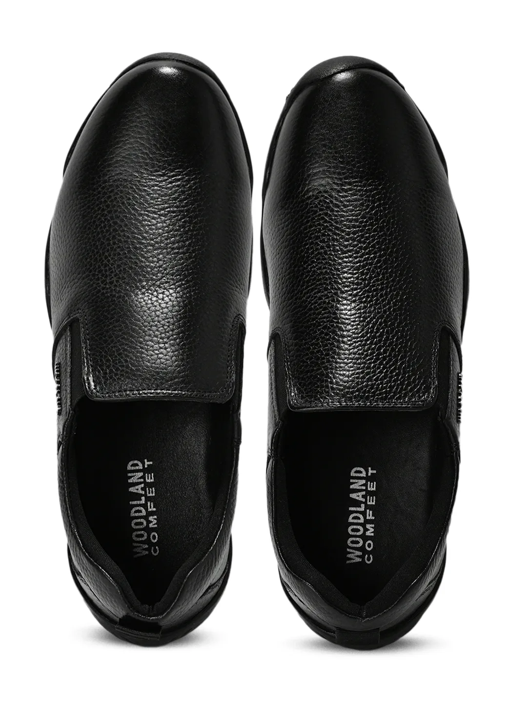 Woodland Men Black Softy Print Casual Shoes - Thumbnail 5