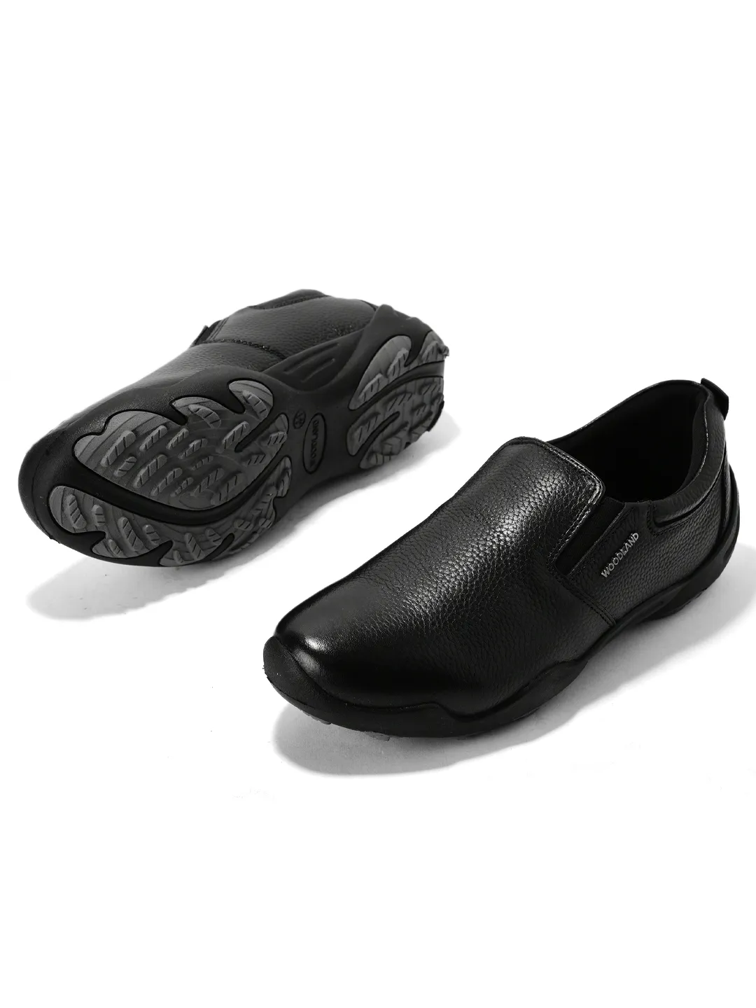 Woodland Men Black Softy Print Casual Shoes - Thumbnail 6
