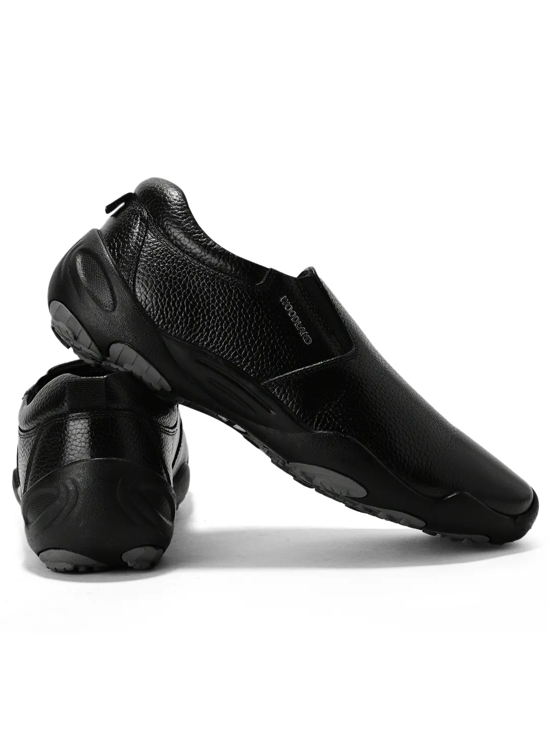 Woodland Men Black Softy Print Casual Shoes - Thumbnail 10