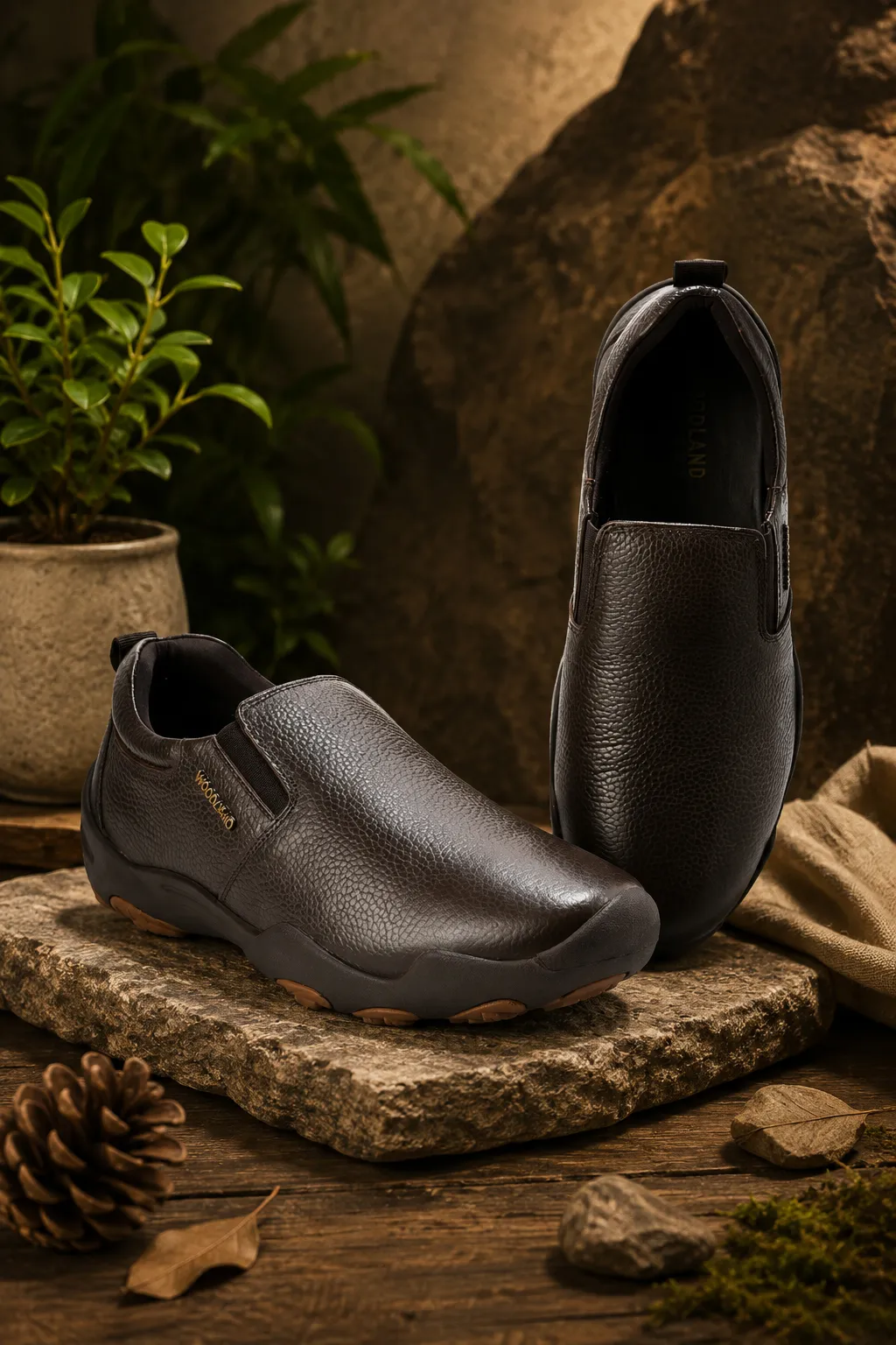 woodland-men-brown-softy-print-casual-shoes