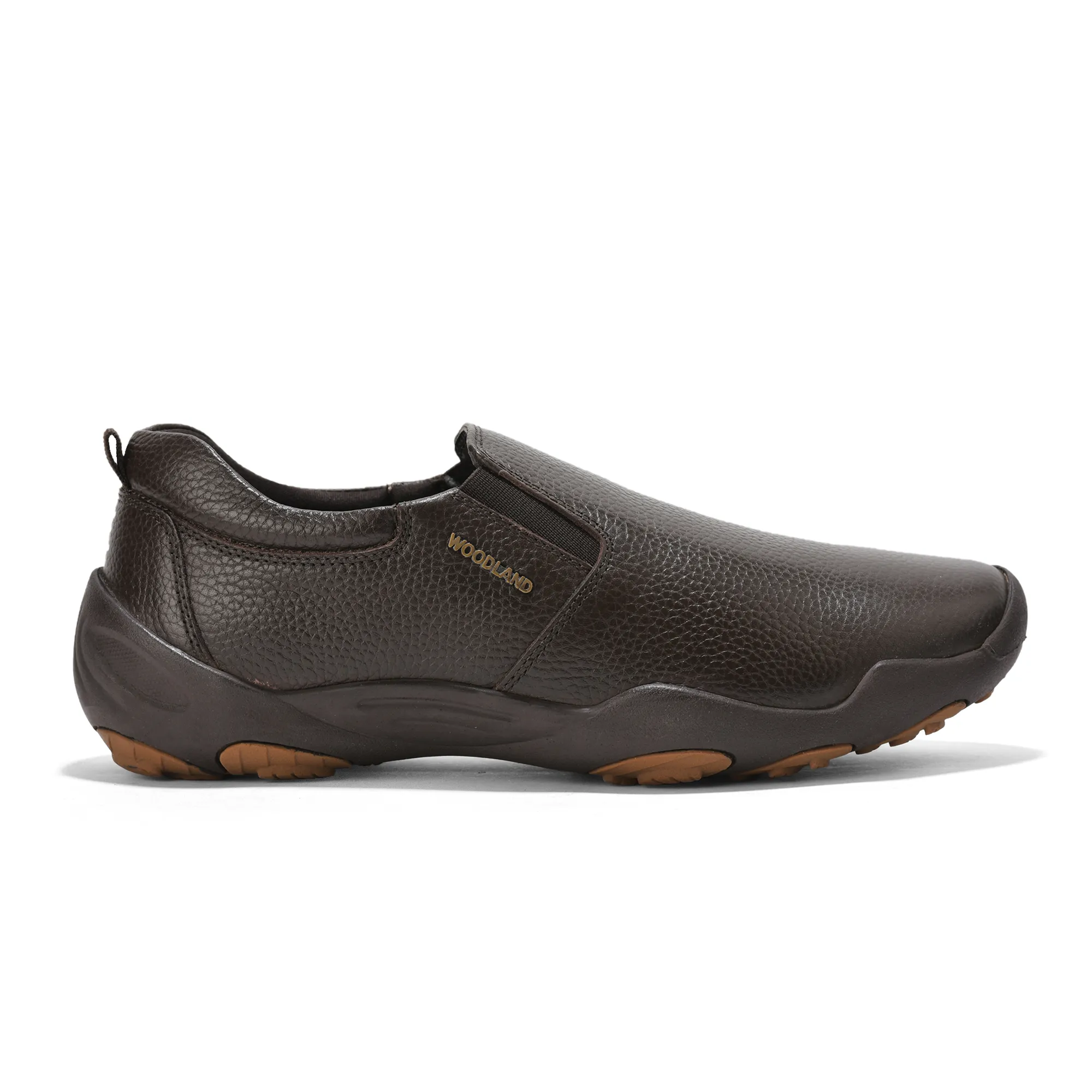 Woodland Men Brown Softy Print Casual Shoes - Thumbnail 2