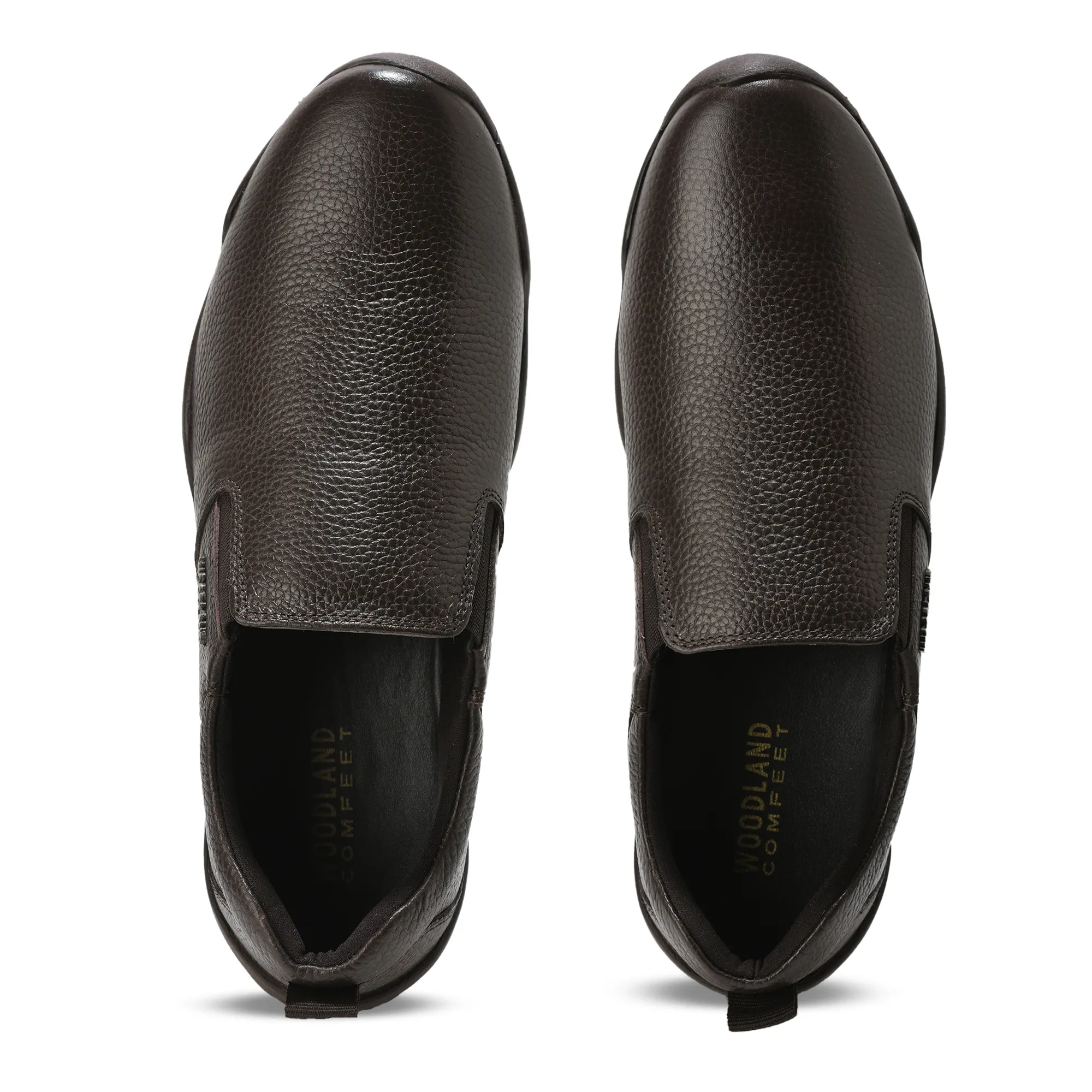 Woodland Men Brown Softy Print Casual Shoes - Thumbnail 5