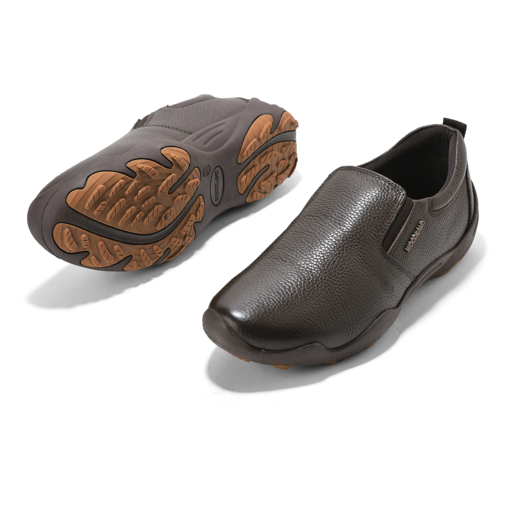 Woodland Men Brown Softy Print Casual Shoes - Thumbnail 6