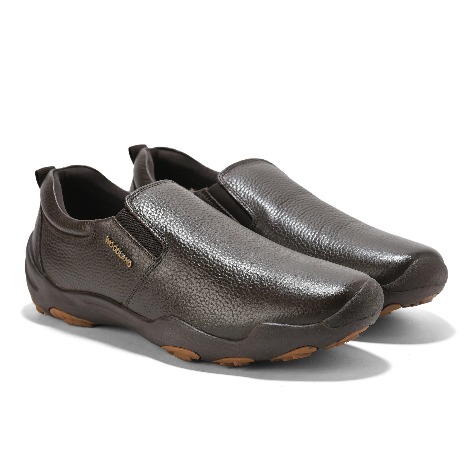 Woodland Men Brown Softy Print Casual Shoes - Thumbnail 8