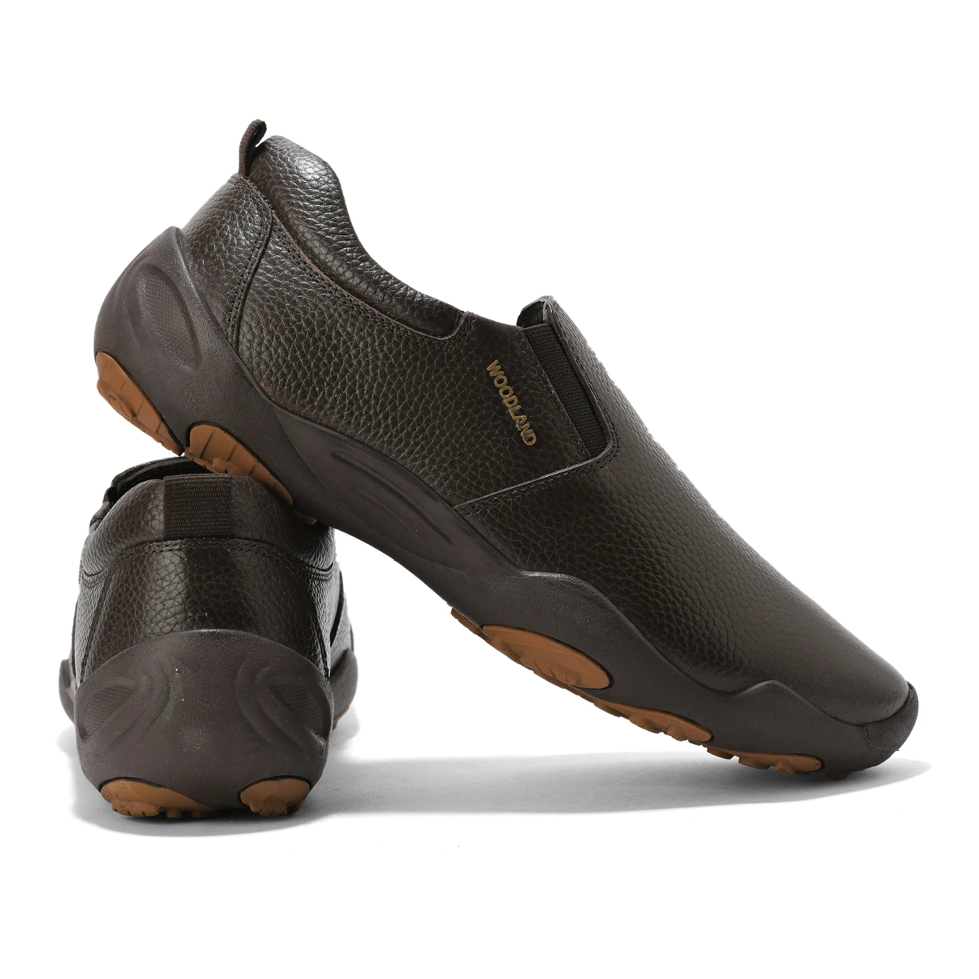 Woodland Men Brown Softy Print Casual Shoes - Thumbnail 10
