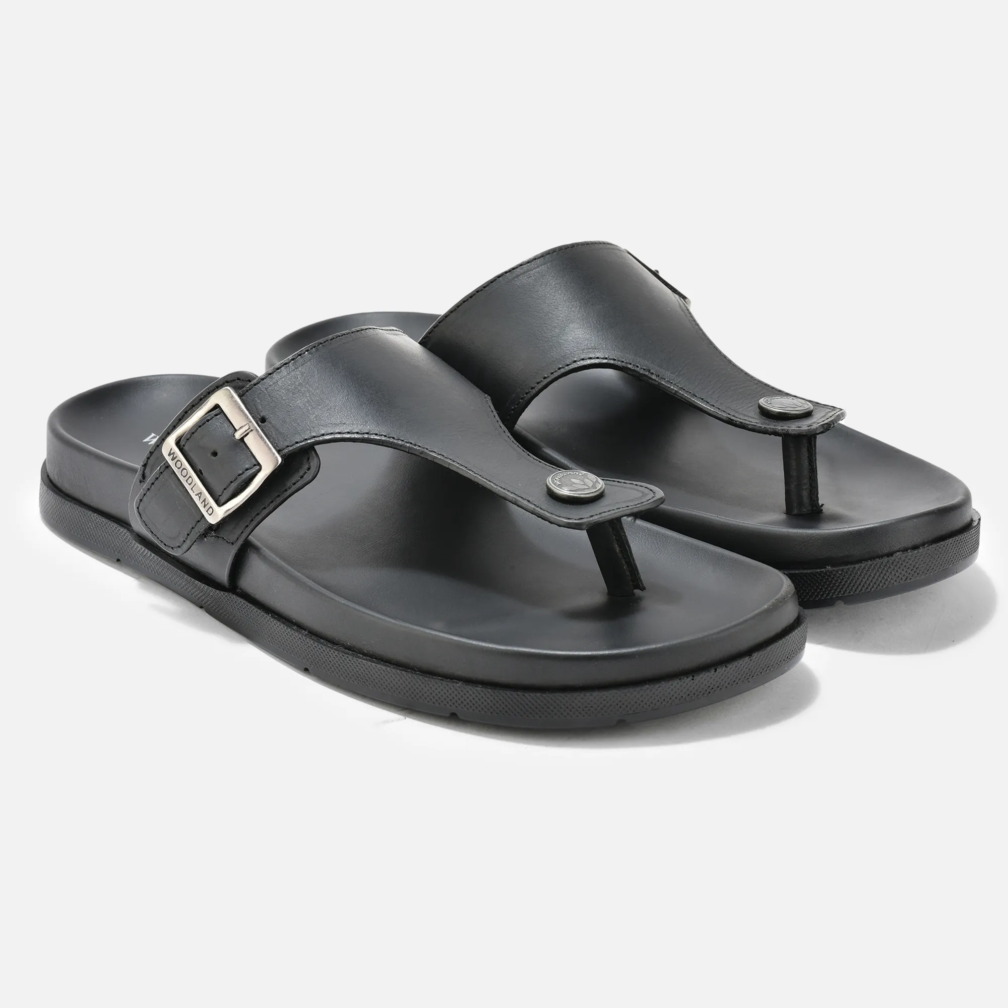 Woodland Everyday Black Men EVA Slippers - Thumbnail 7