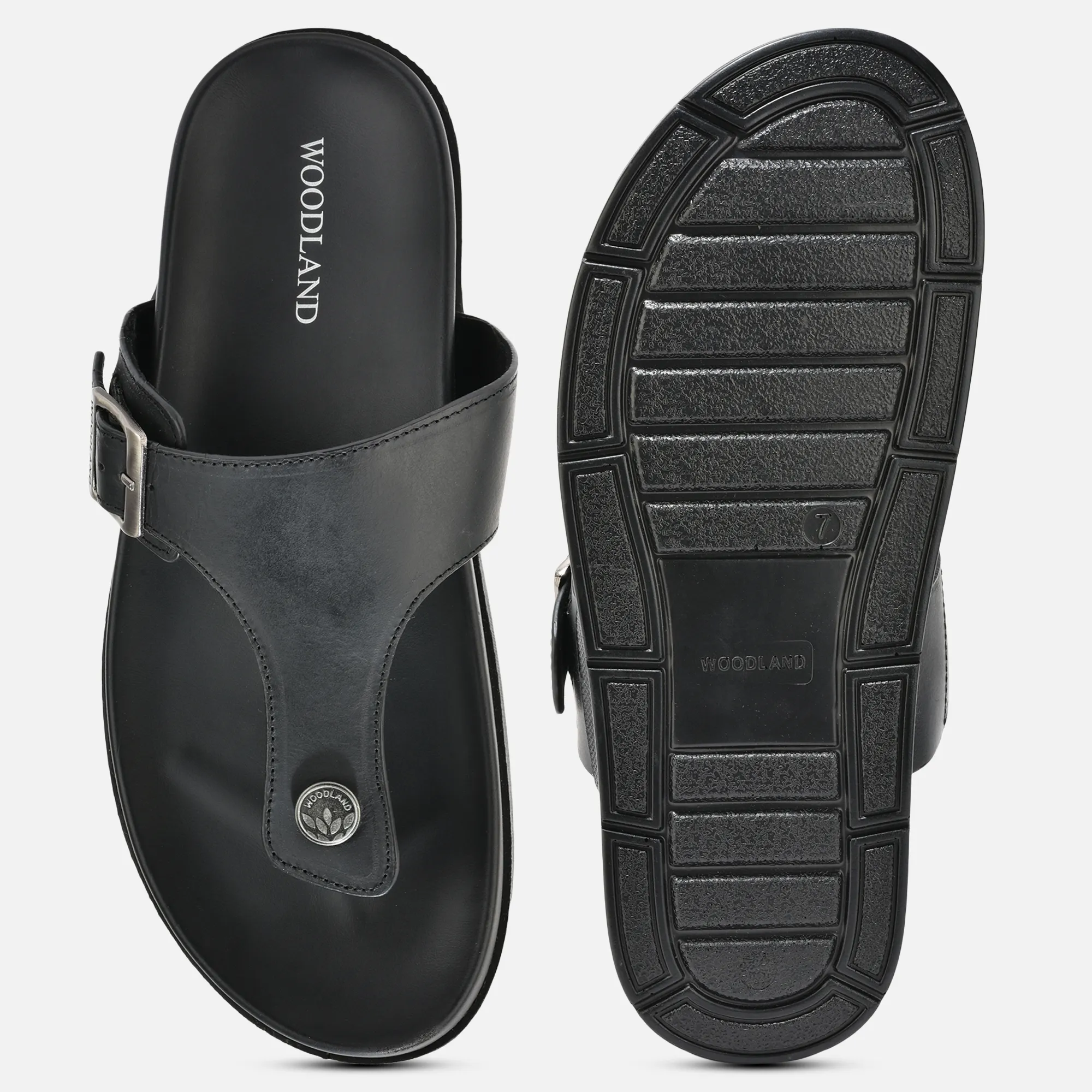 Woodland Everyday Black Men EVA Slippers - Thumbnail 8