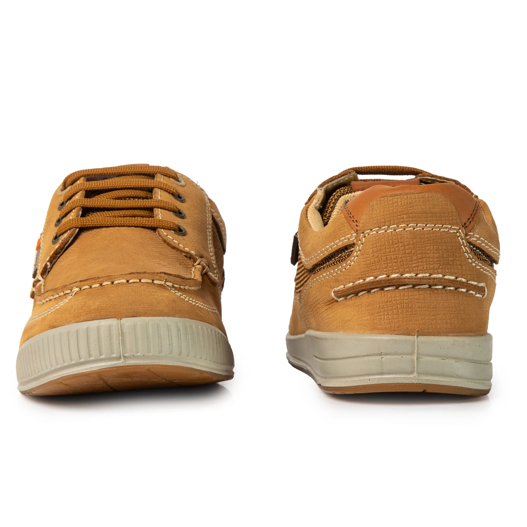 Men Camel Muster Nubuk Casual Lace-Up Shoes - Thumbnail 14